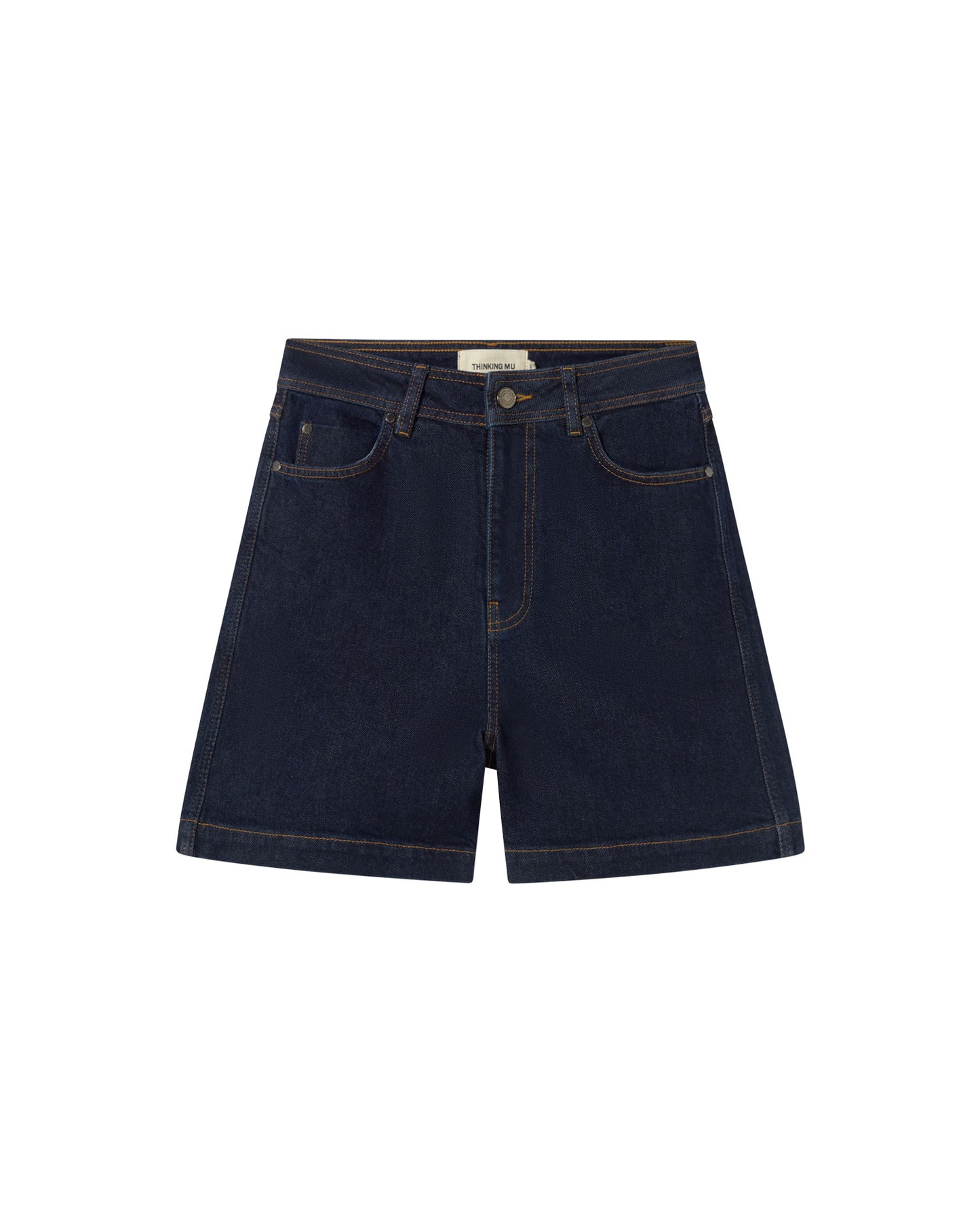 Short dark clean denim Luisa sostenible - silueta 1