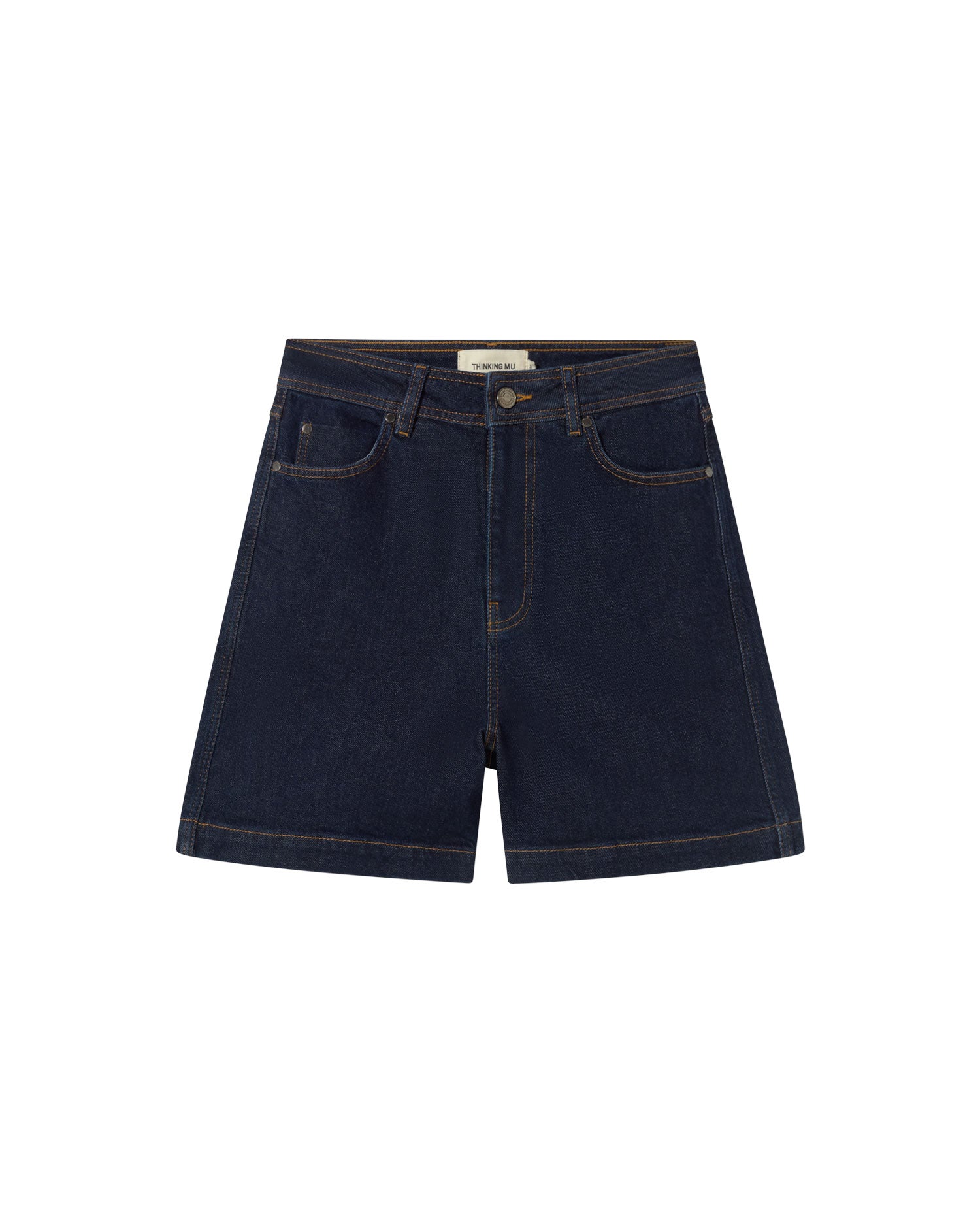 Short dark clean denim Luisa sostenible - silueta 1