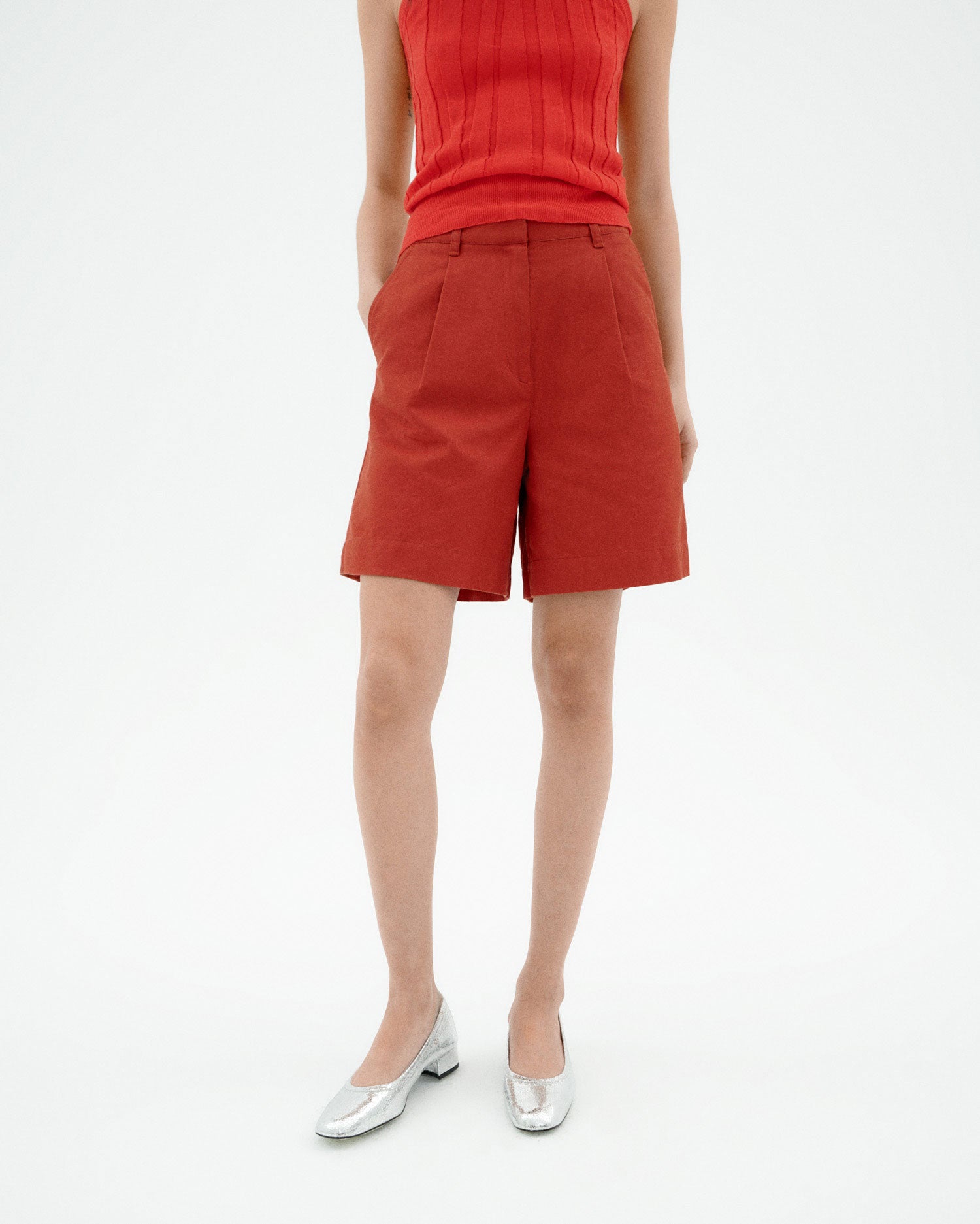 Short rojo hemp Lia sostenible-1