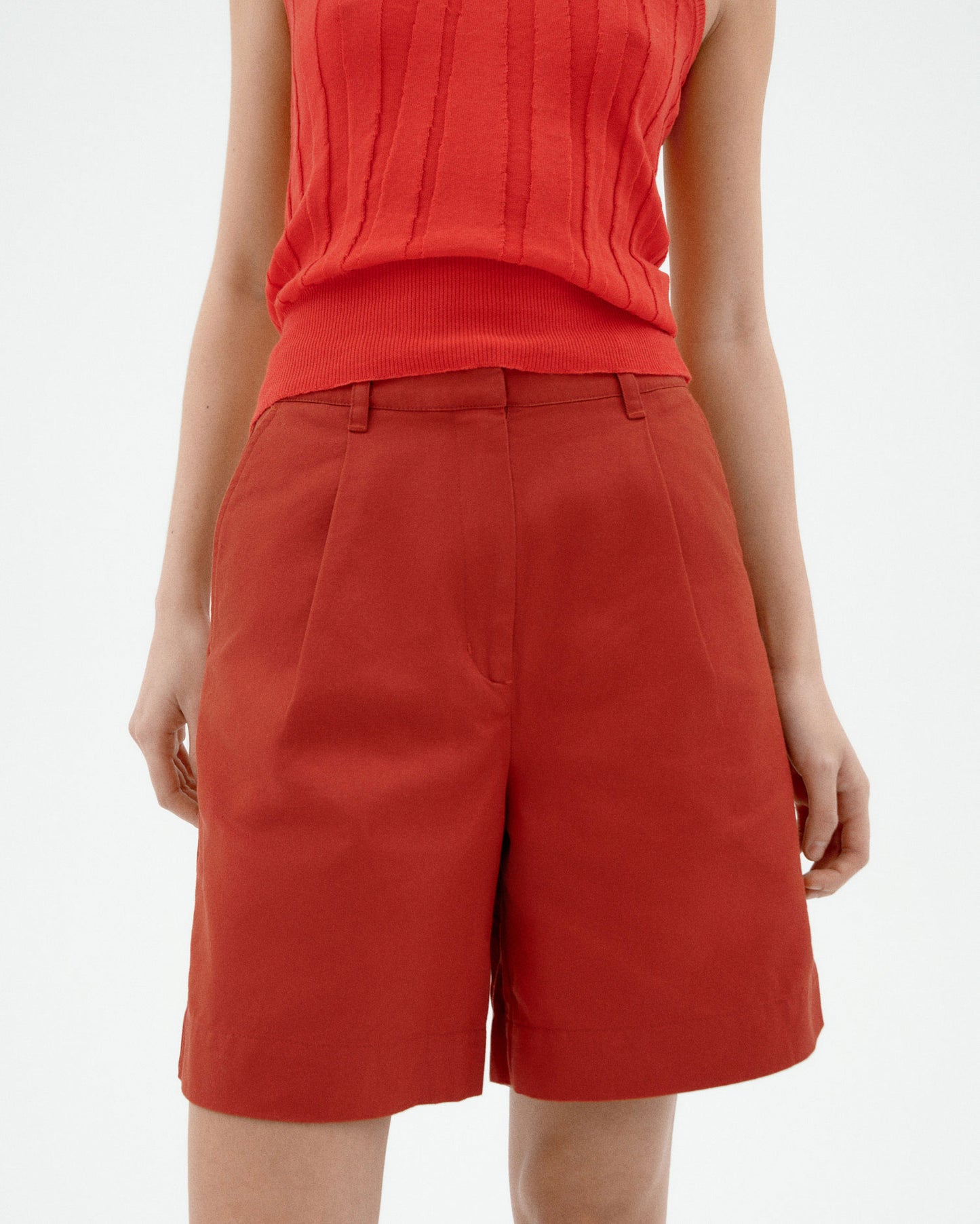 Short rojo hemp Lia sostenible-3