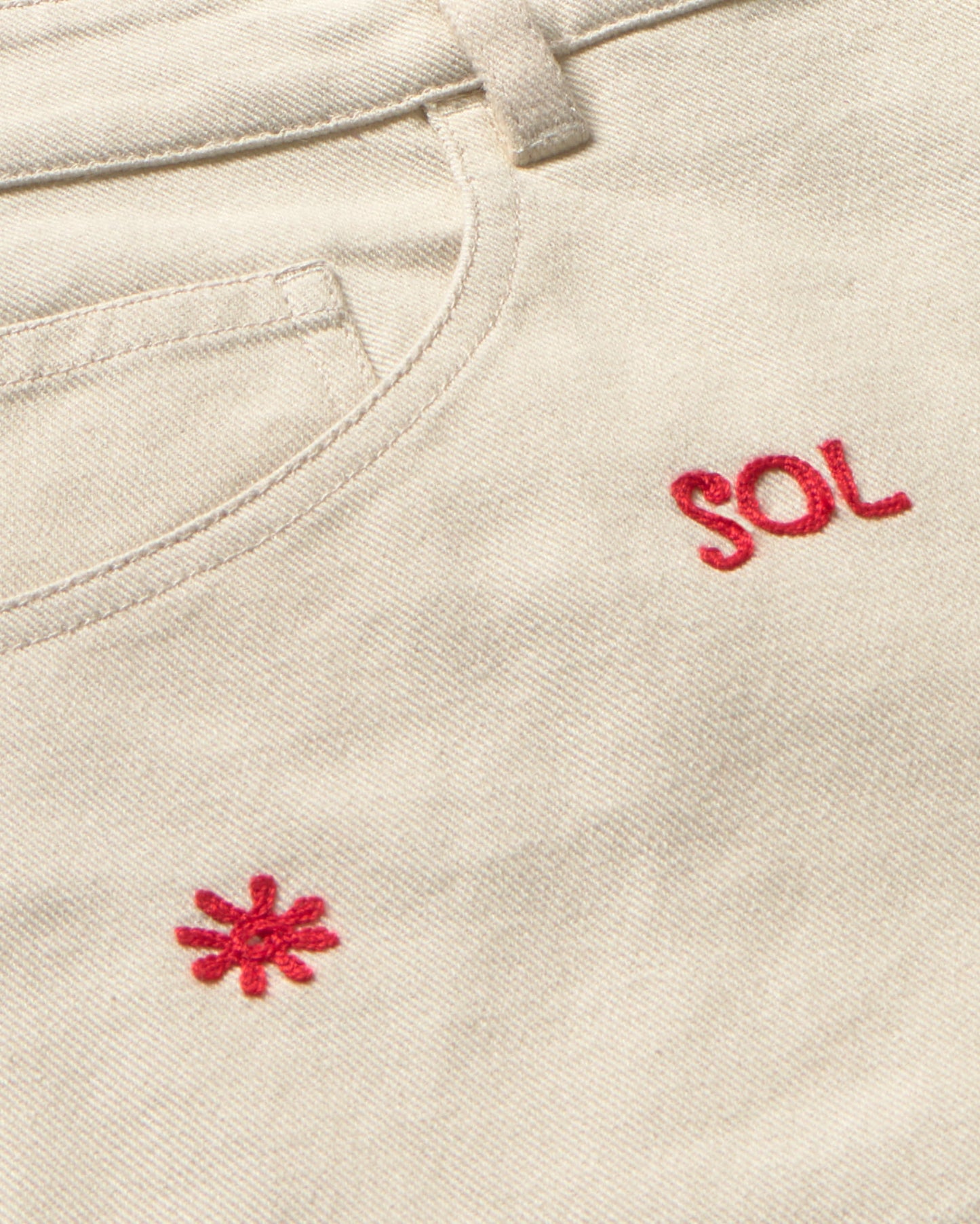 Short crudo sol chain Luisa sostenible - silueta 2