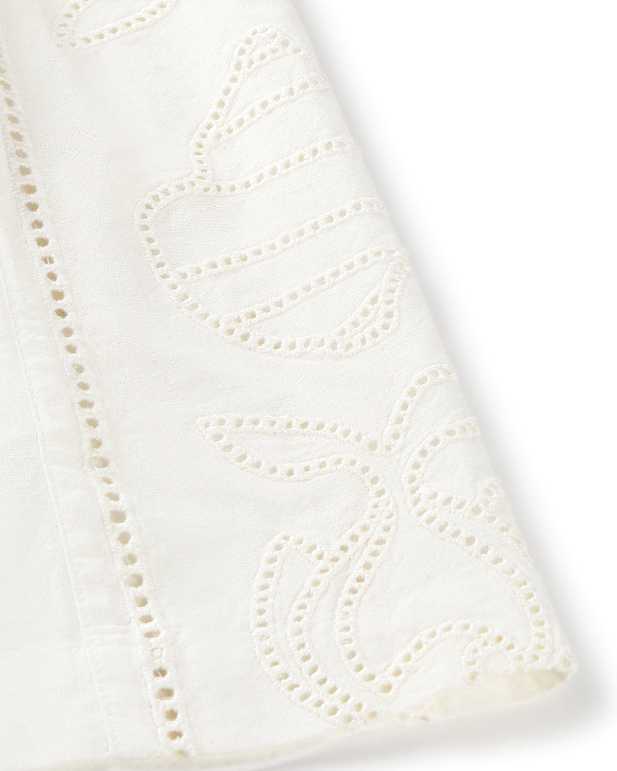 Shorts blanco bordado Geranio sostenible silueta - 2