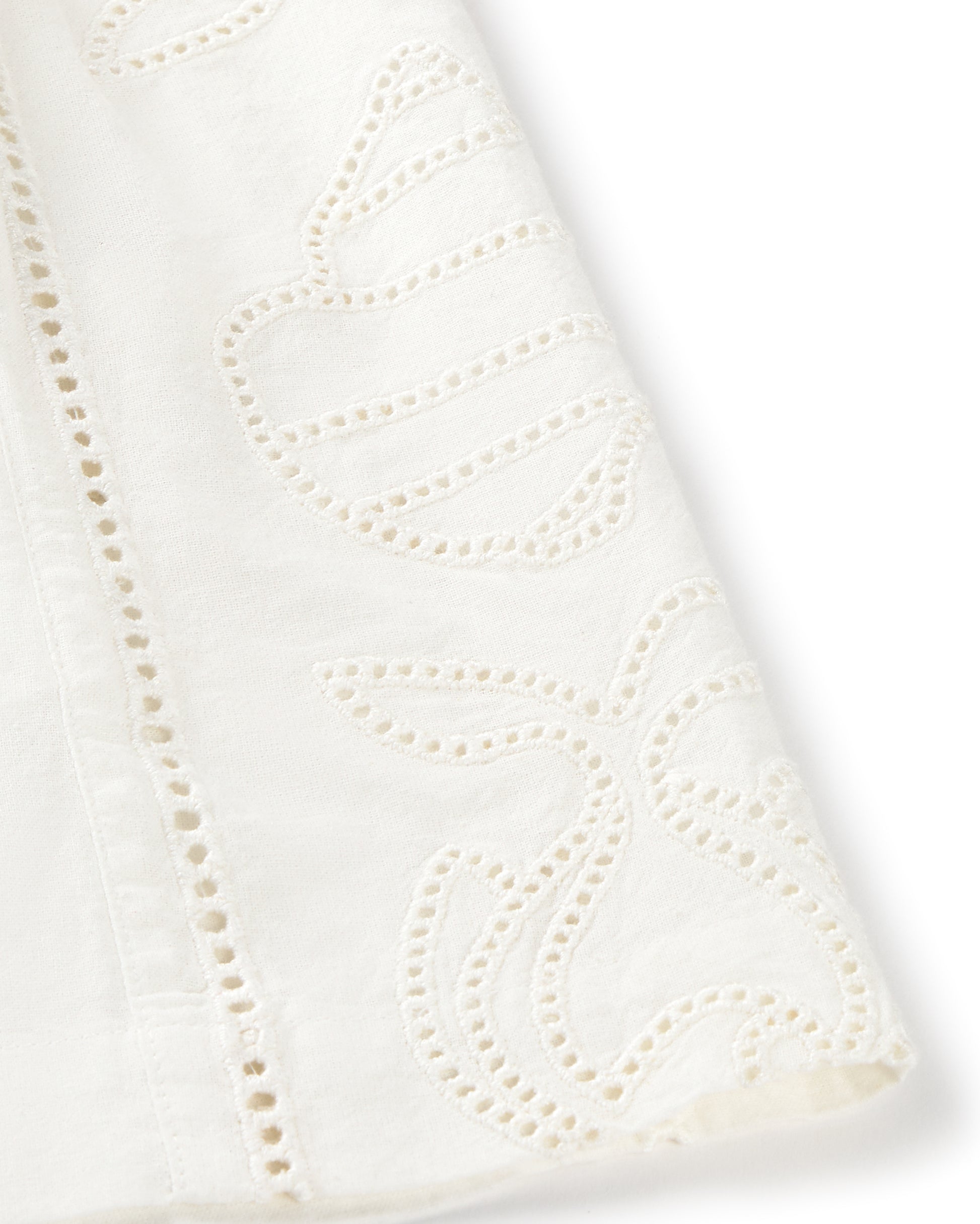 Shorts blanco bordado Geranio sostenible silueta - 2