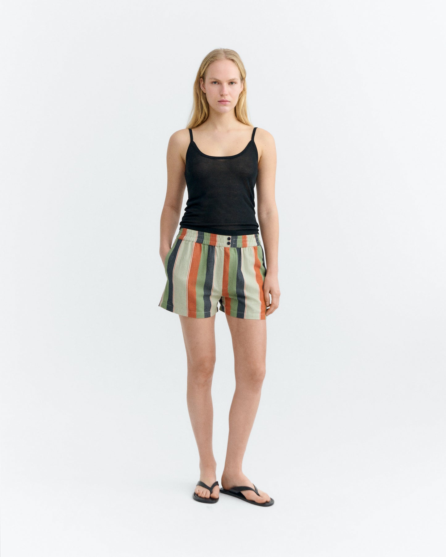 Shorts rayas multicolor Narciso sostenible - 1