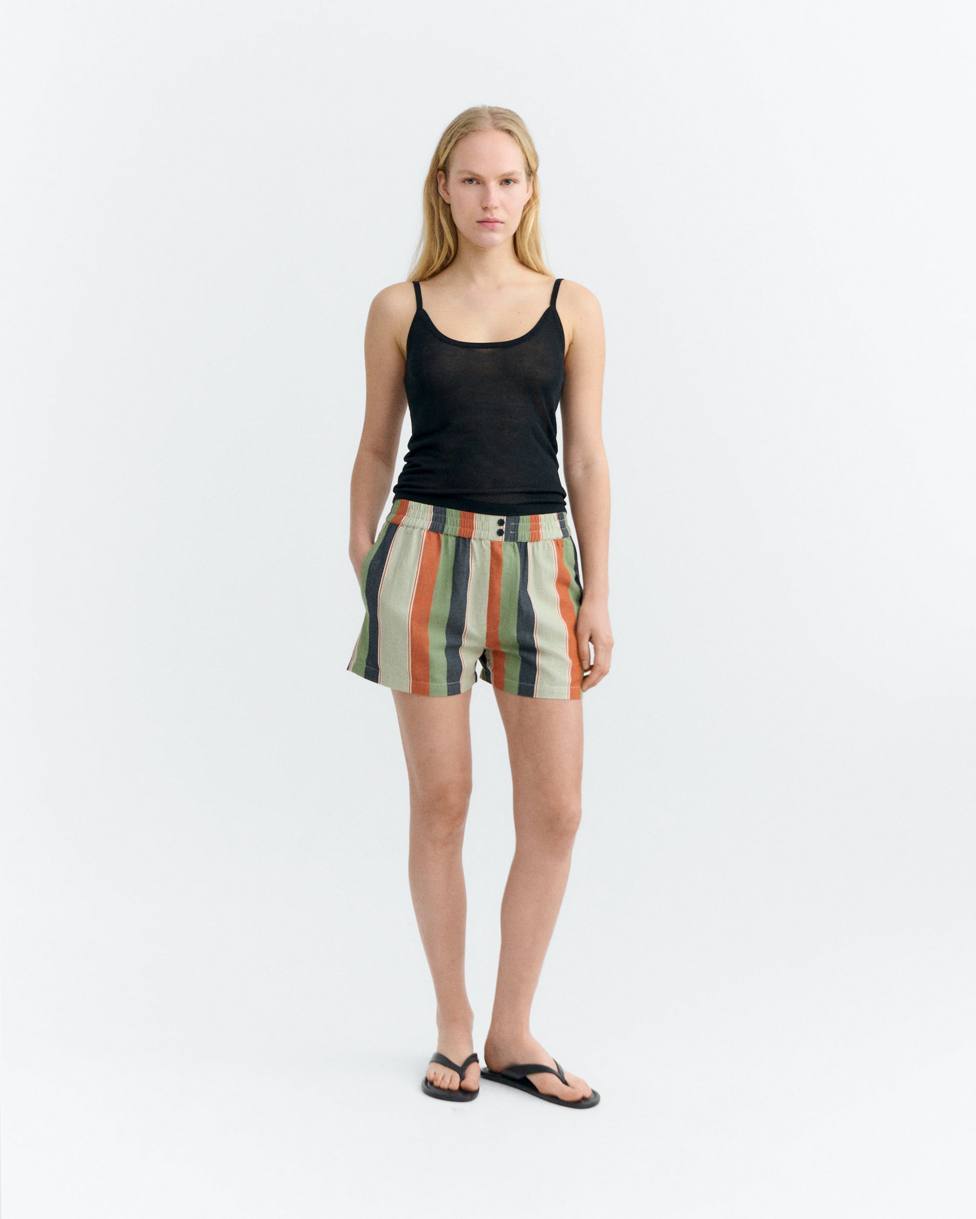 Shorts rayas multicolor Narciso sostenible - 1