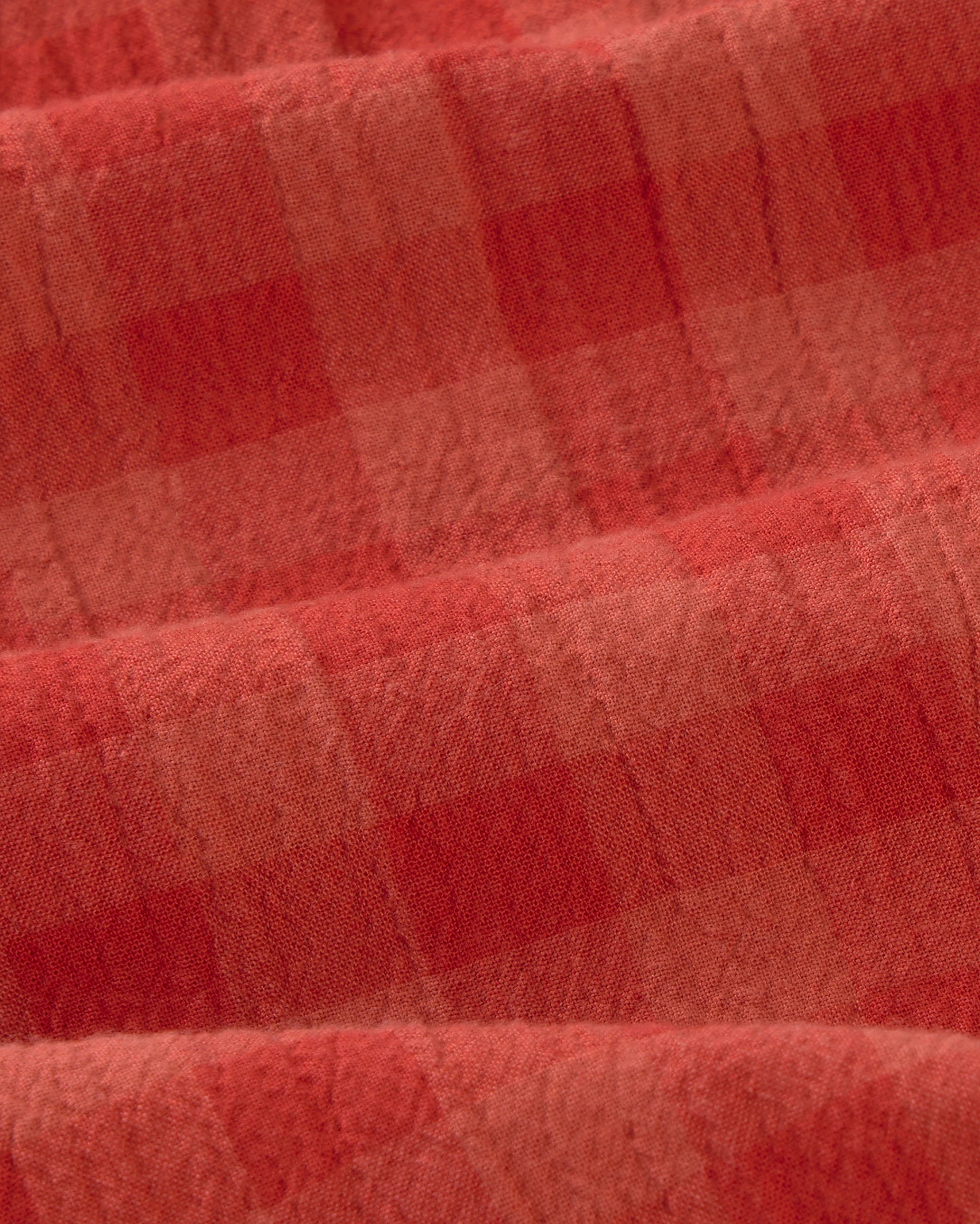 Shorts seersucker rojo Geraldine sostenible silueta - 2