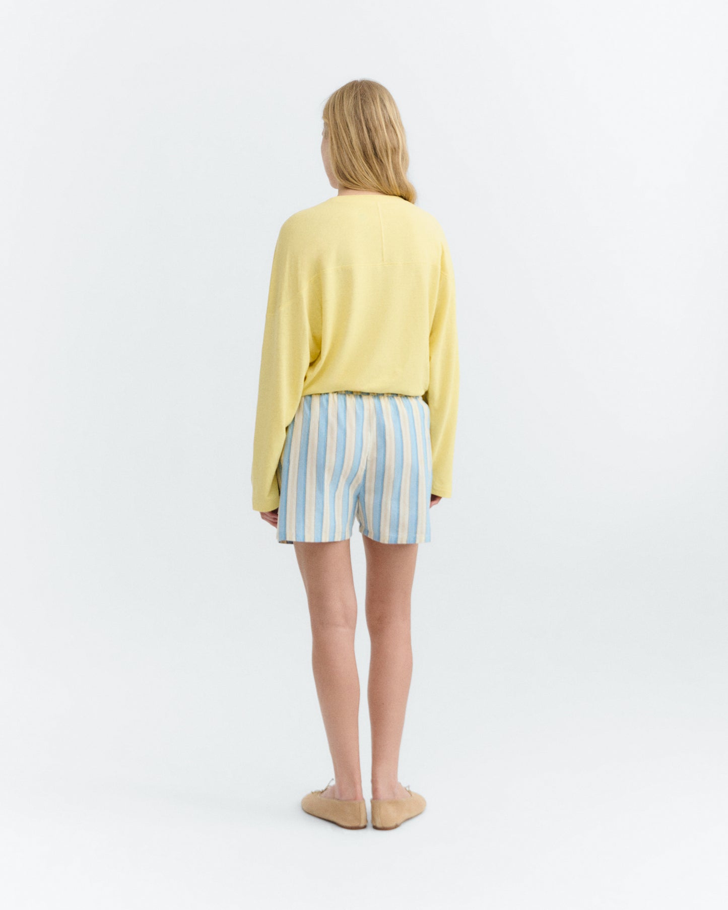 Shorts rayas azul Ger sostenible - 4