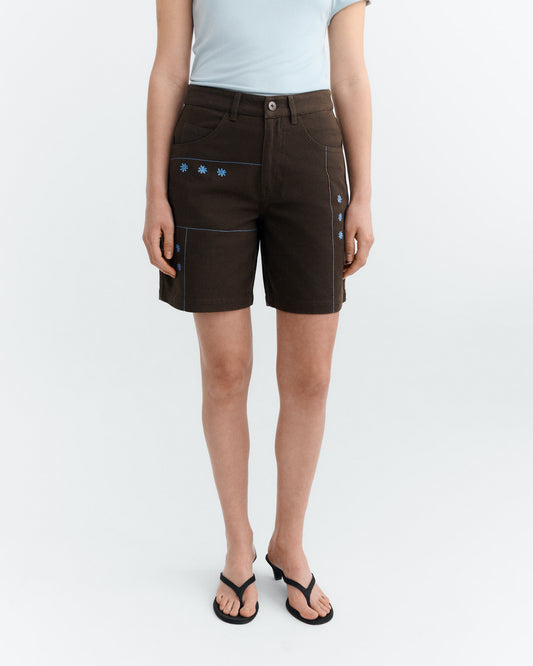 Shorts bordado a mano sole mio Luisa sostenible - 2