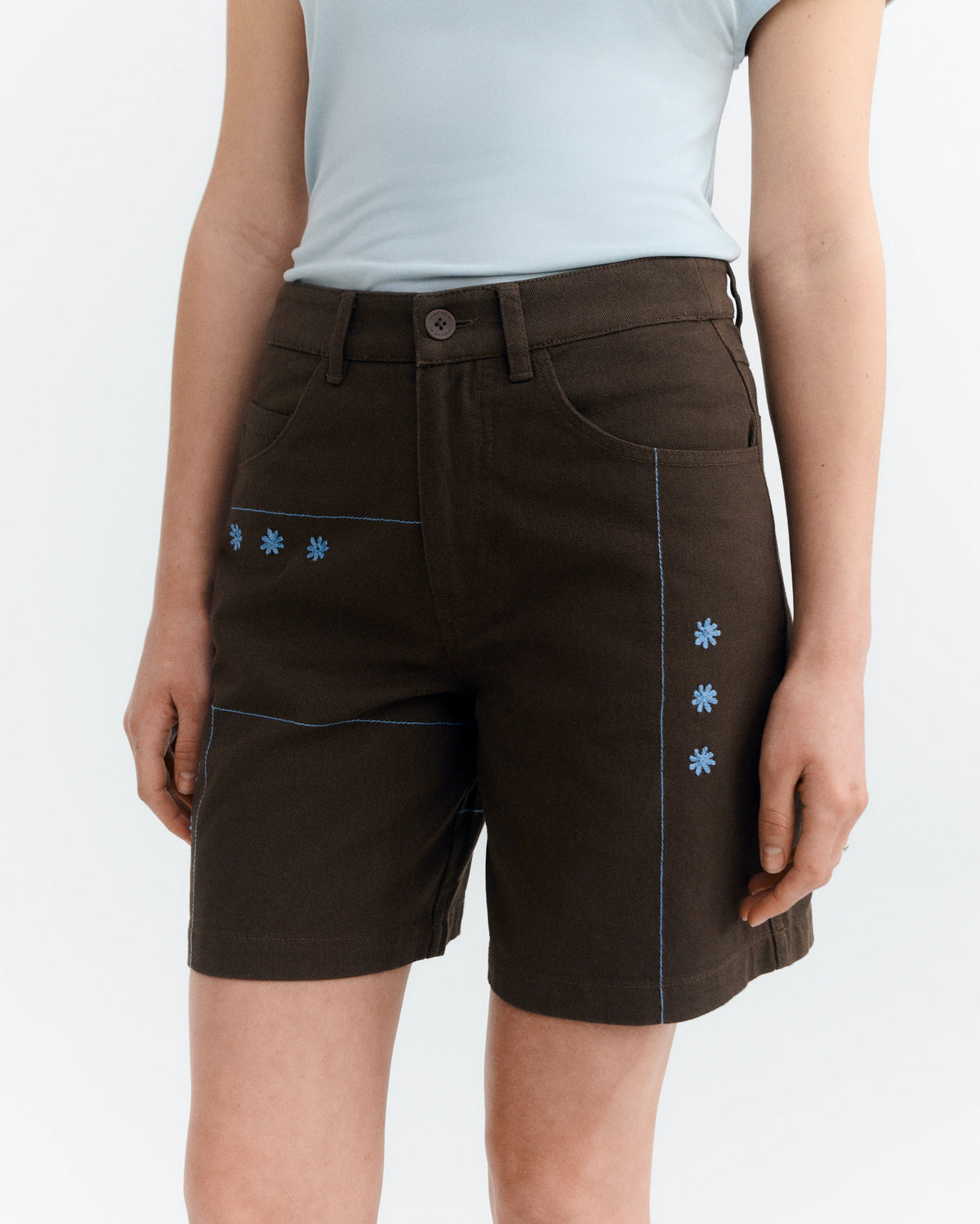 Shorts bordado a mano sole mio Luisa sostenible - 3