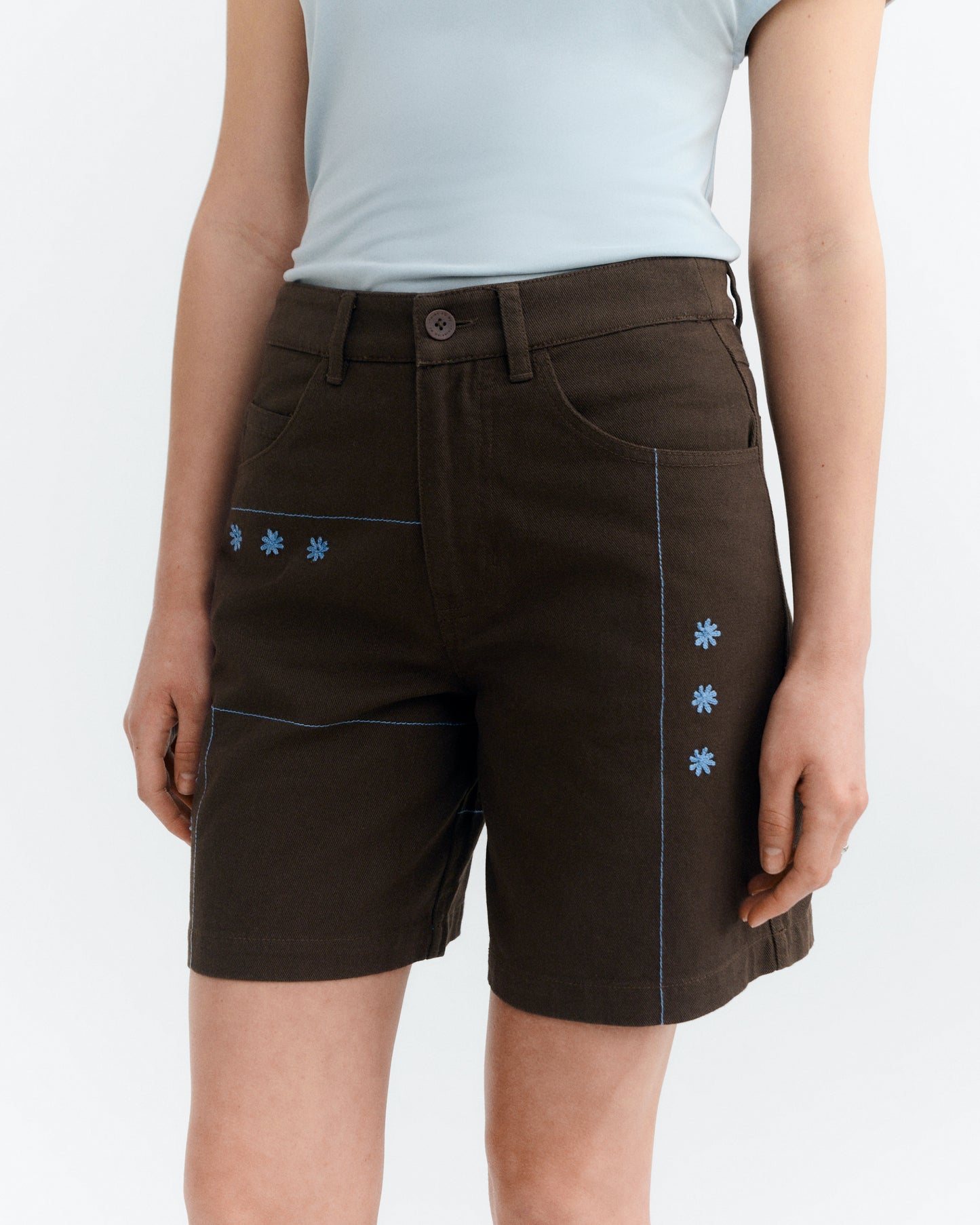 Shorts bordado a mano sole mio Luisa sostenible - 3