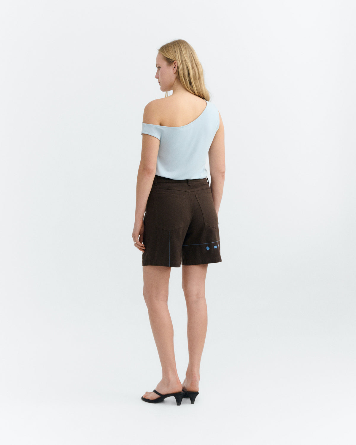 Shorts bordado a mano sole mio Luisa sostenible - 4