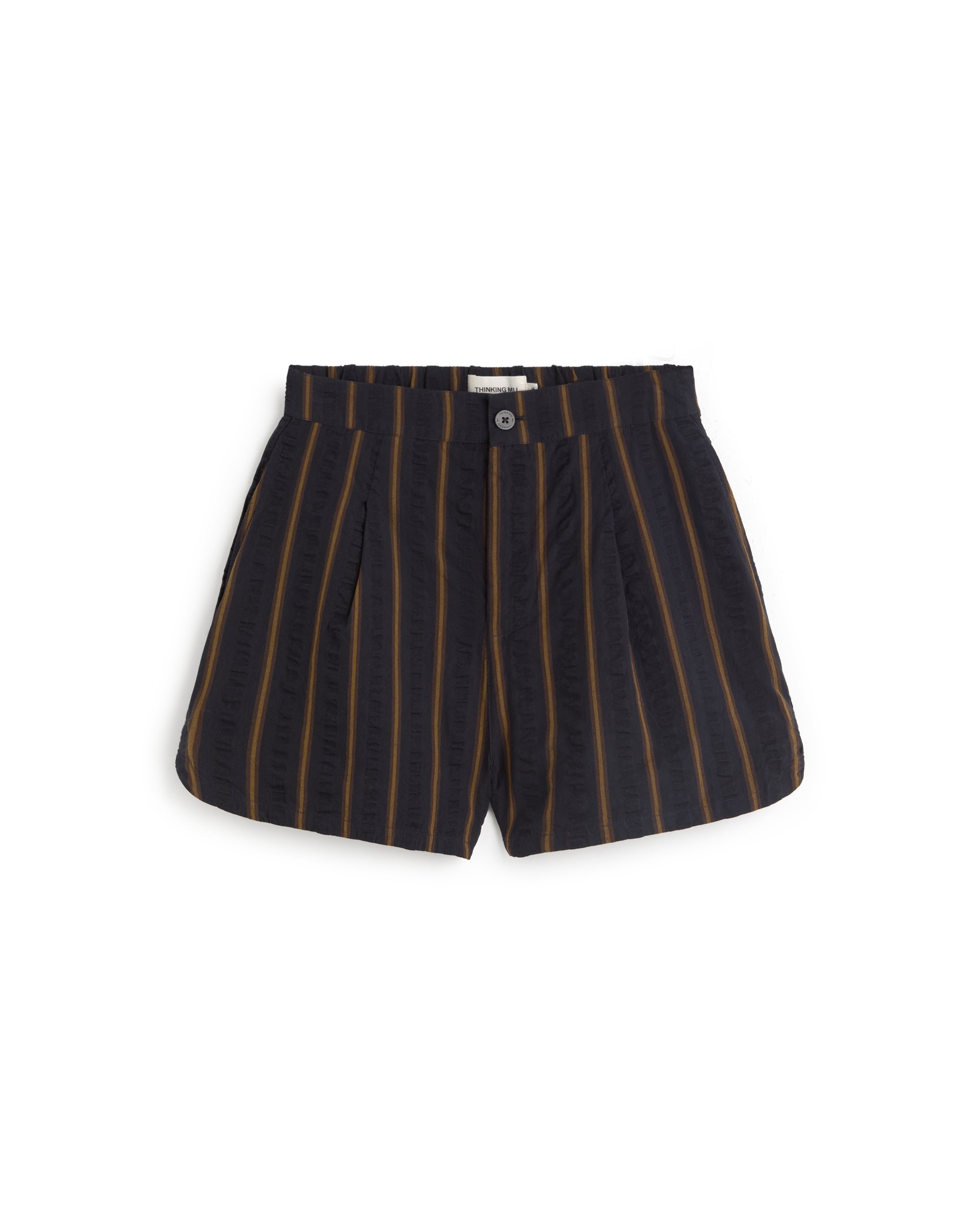 Shorts seersucker rayas Nar sostenible silueta - 1