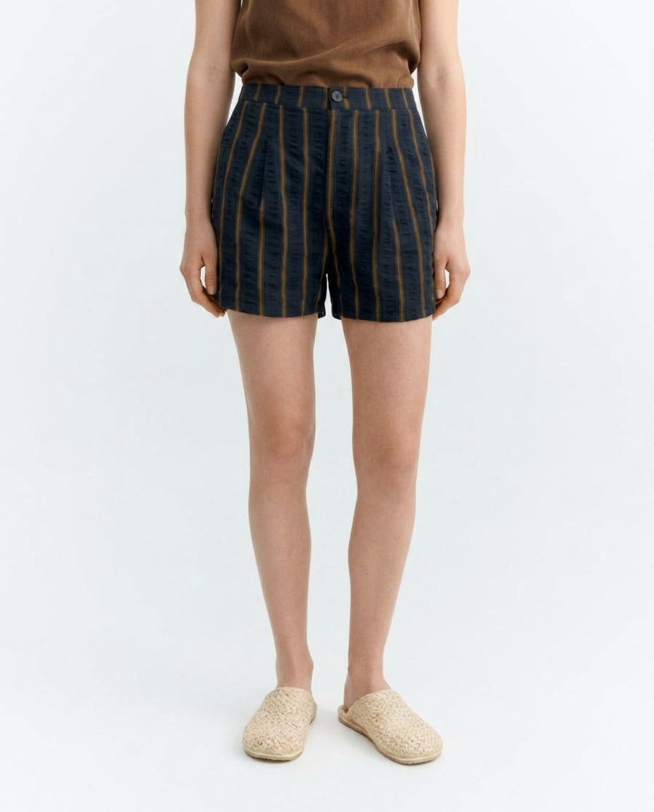 Shorts seersucker rayas Nar - sostenible - 1.1
