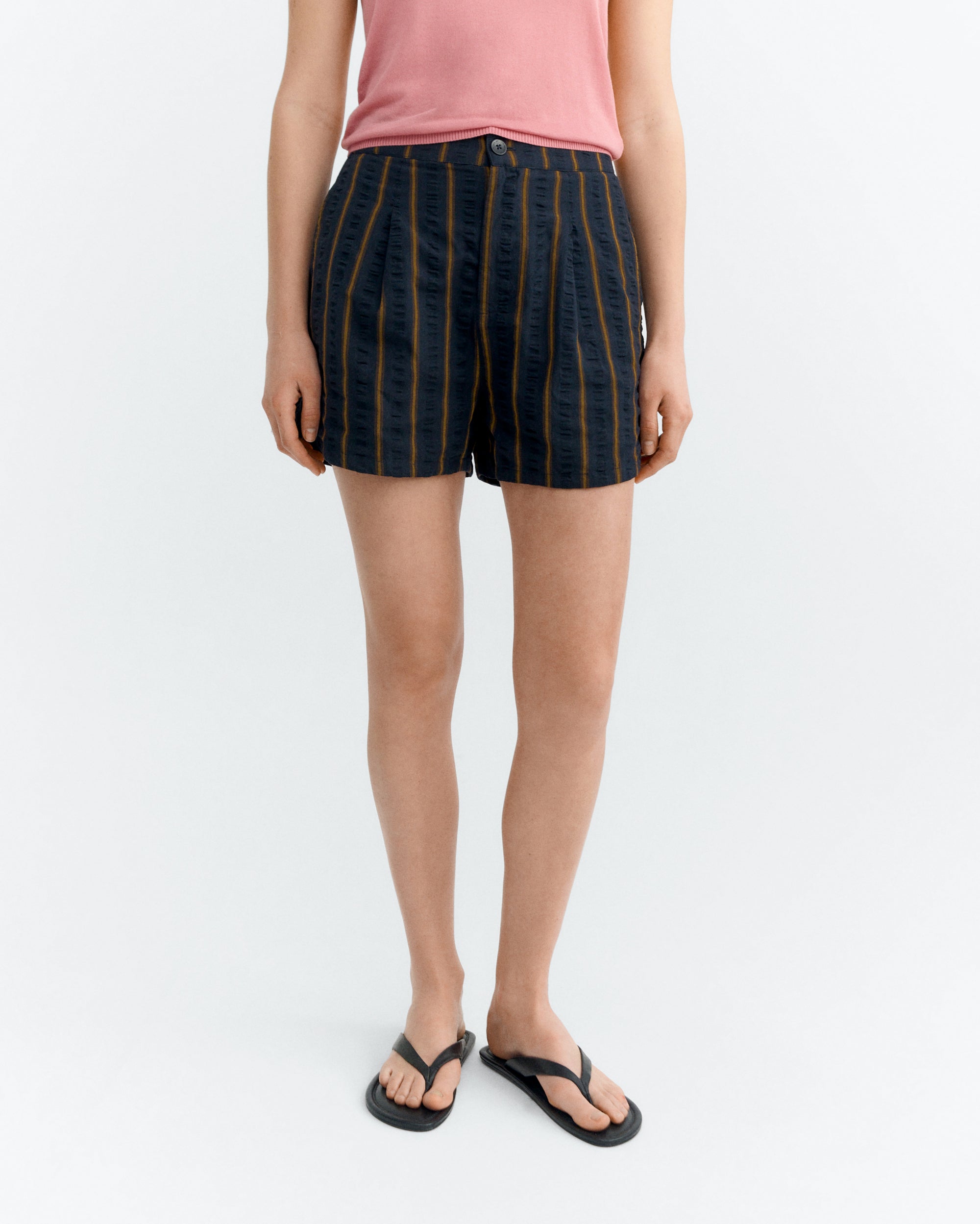 Shorts seersucker rayas Nar sostenible - 2