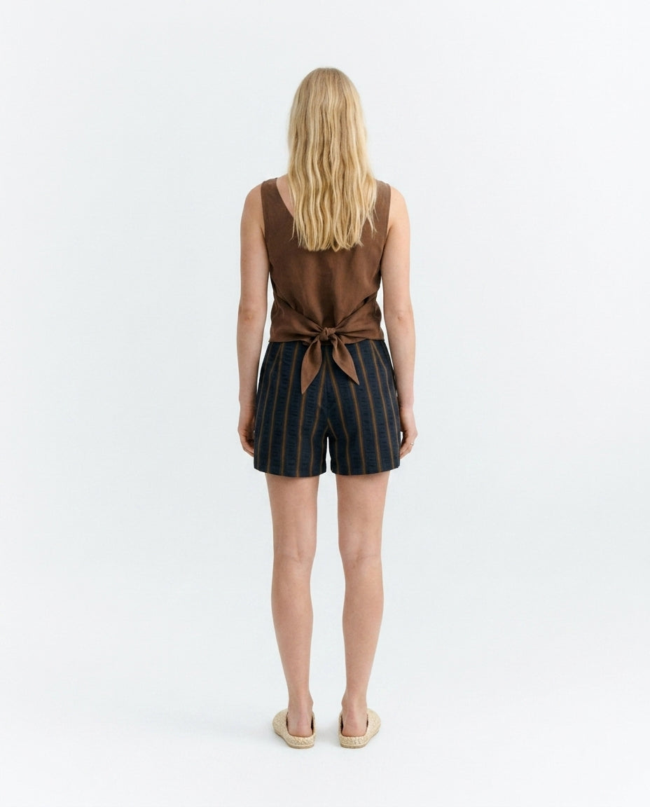 Shorts seersucker rayas Nar - sostenible - 3.1
