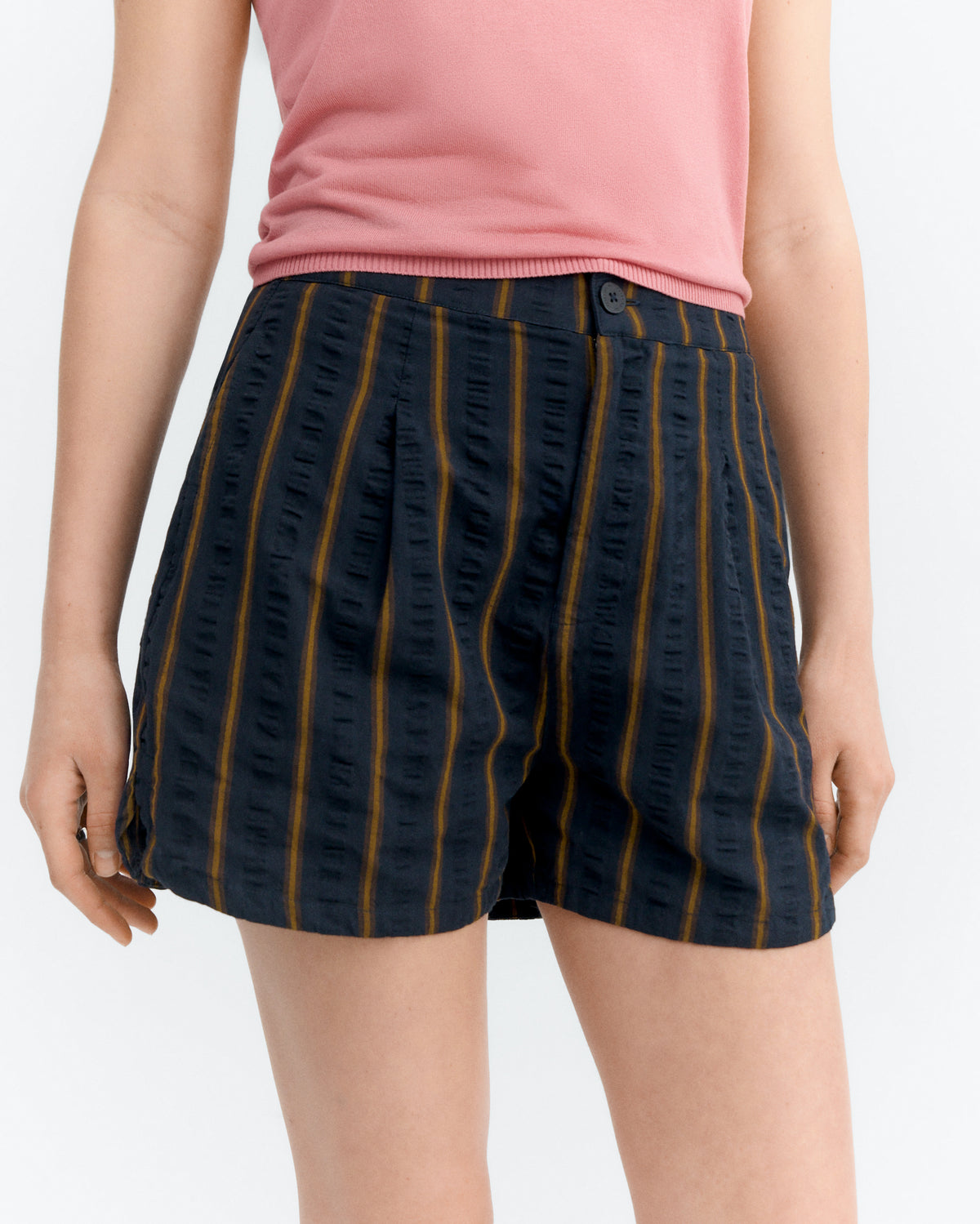 Shorts seersucker rayas Nar sostenible - 3