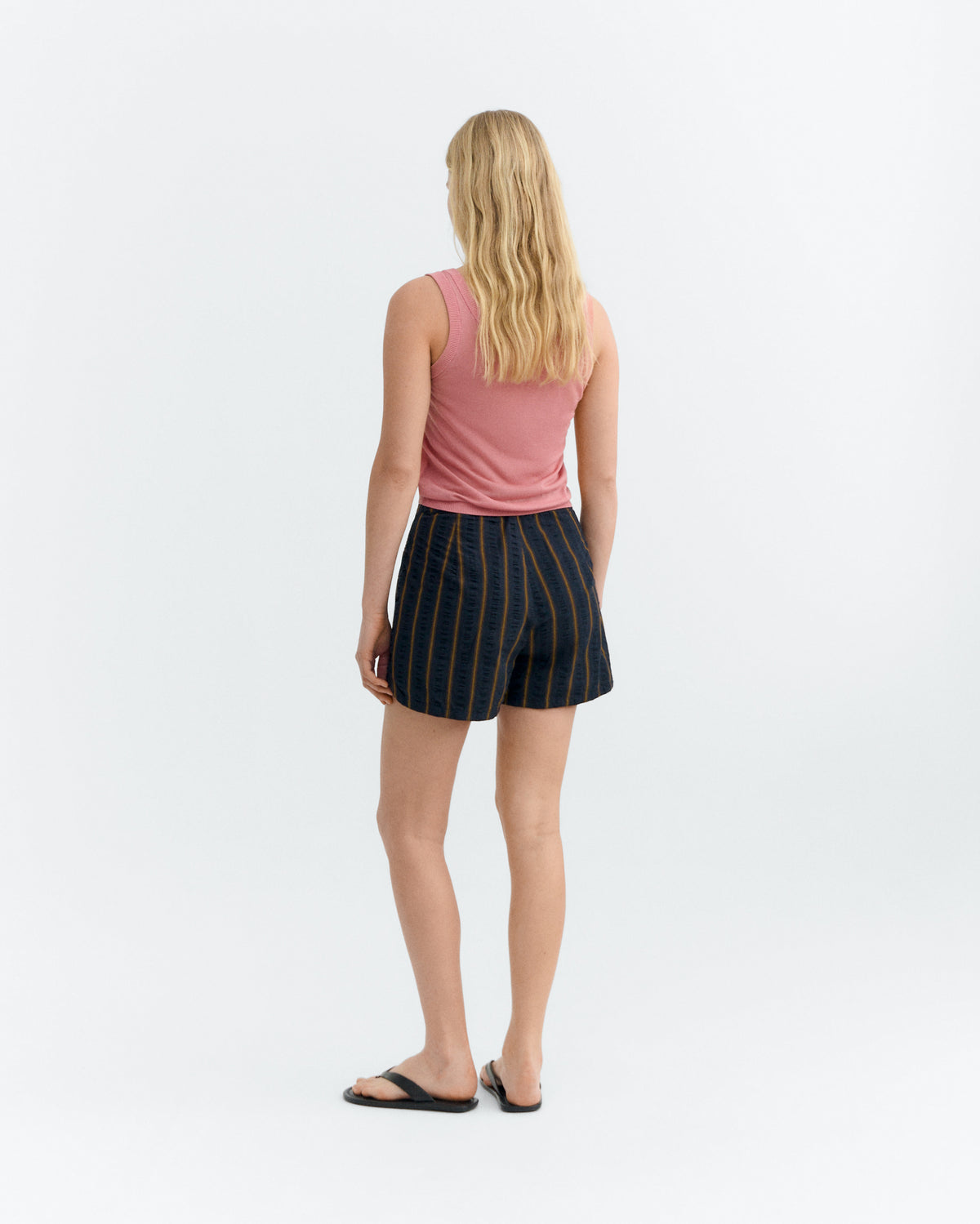 Shorts seersucker rayas Nar sostenible - 4