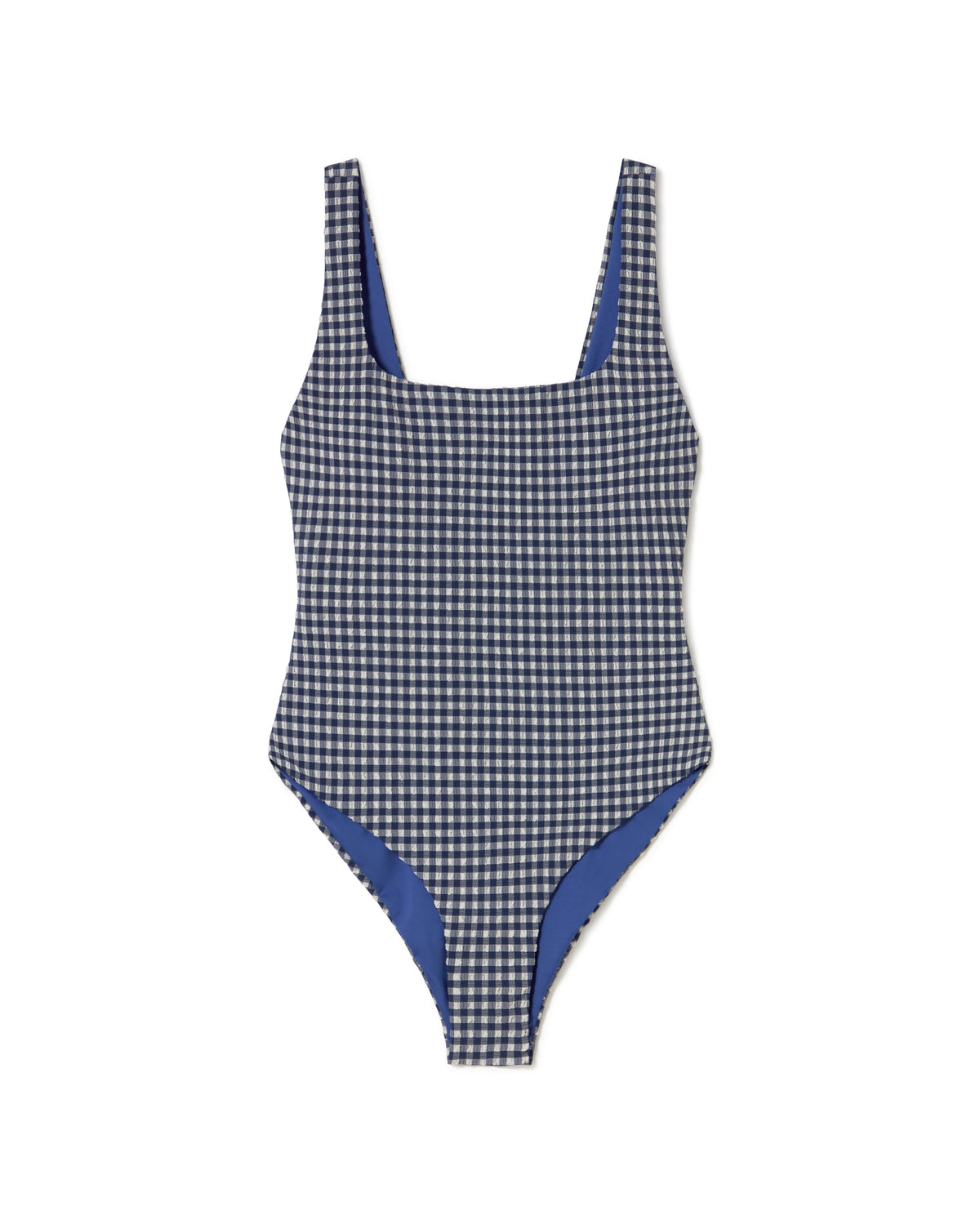 Bañador una pieza navy Amalfi sostenible - silueta 1