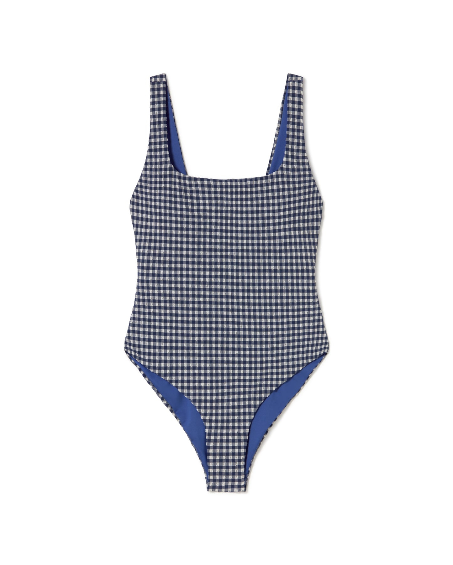 Bañador una pieza navy Amalfi sostenible - silueta 1