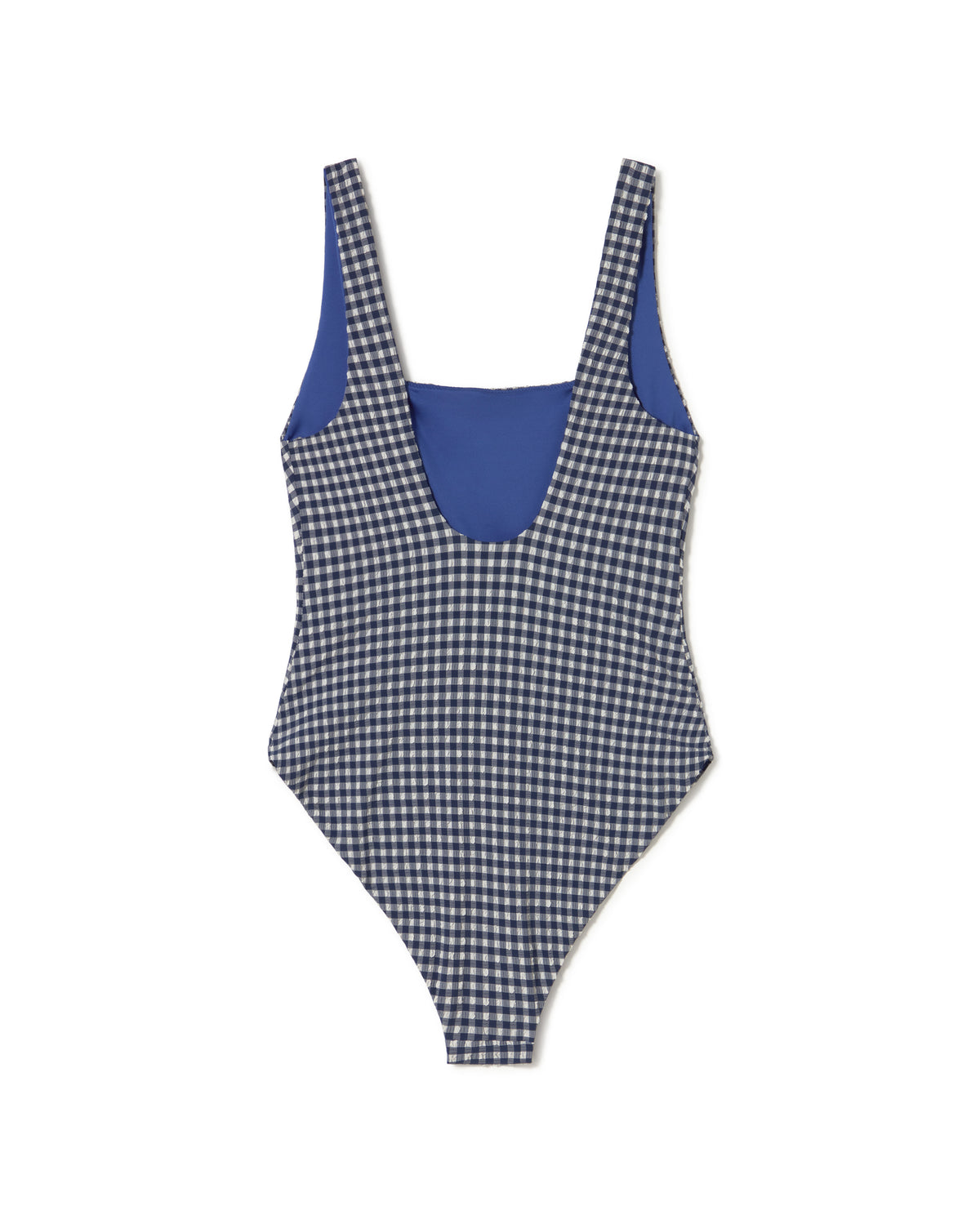 Bañador una pieza navy Amalfi sostenible - silueta 3