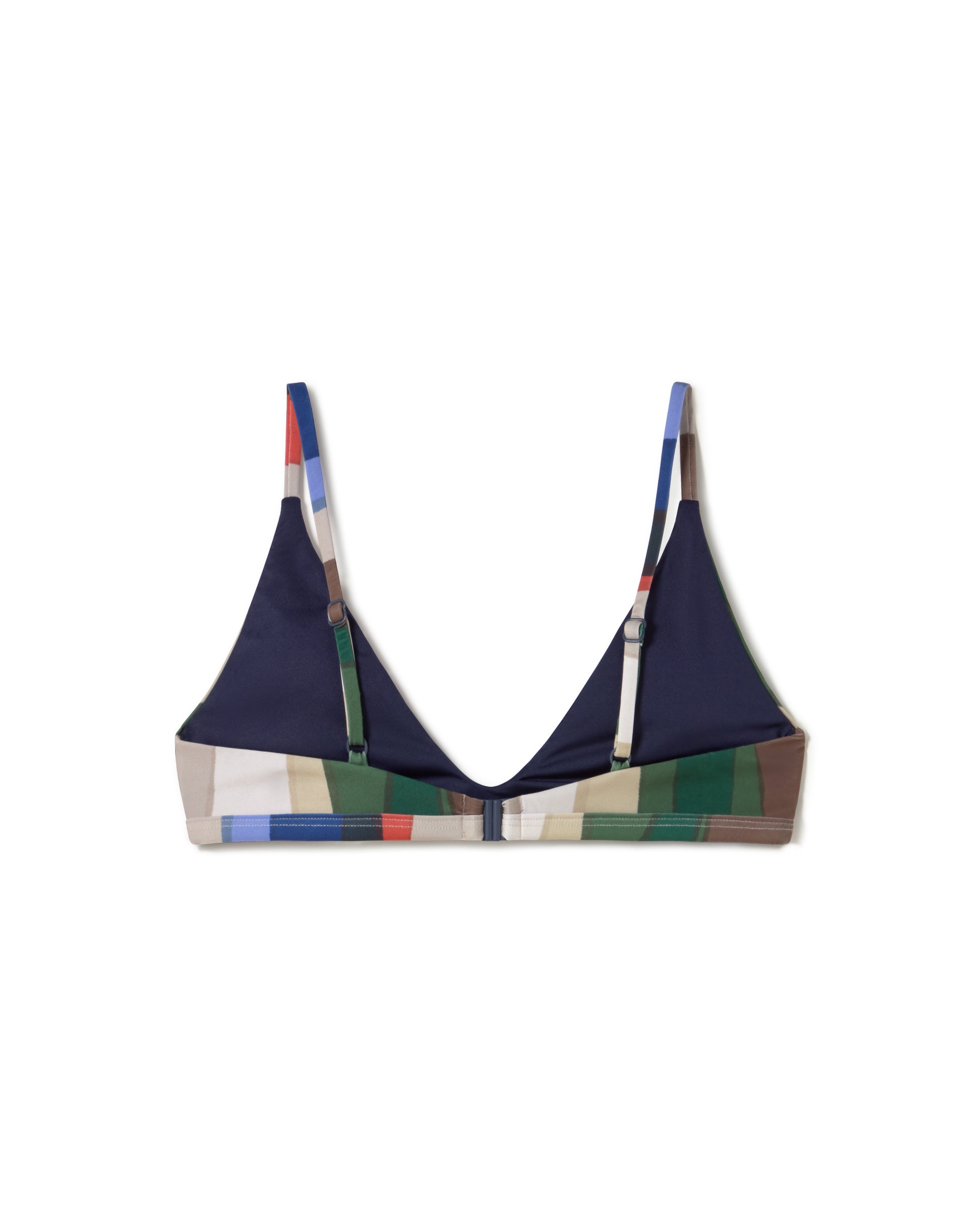 Top bikini multicolor river Tropea sostenible - silueta 3