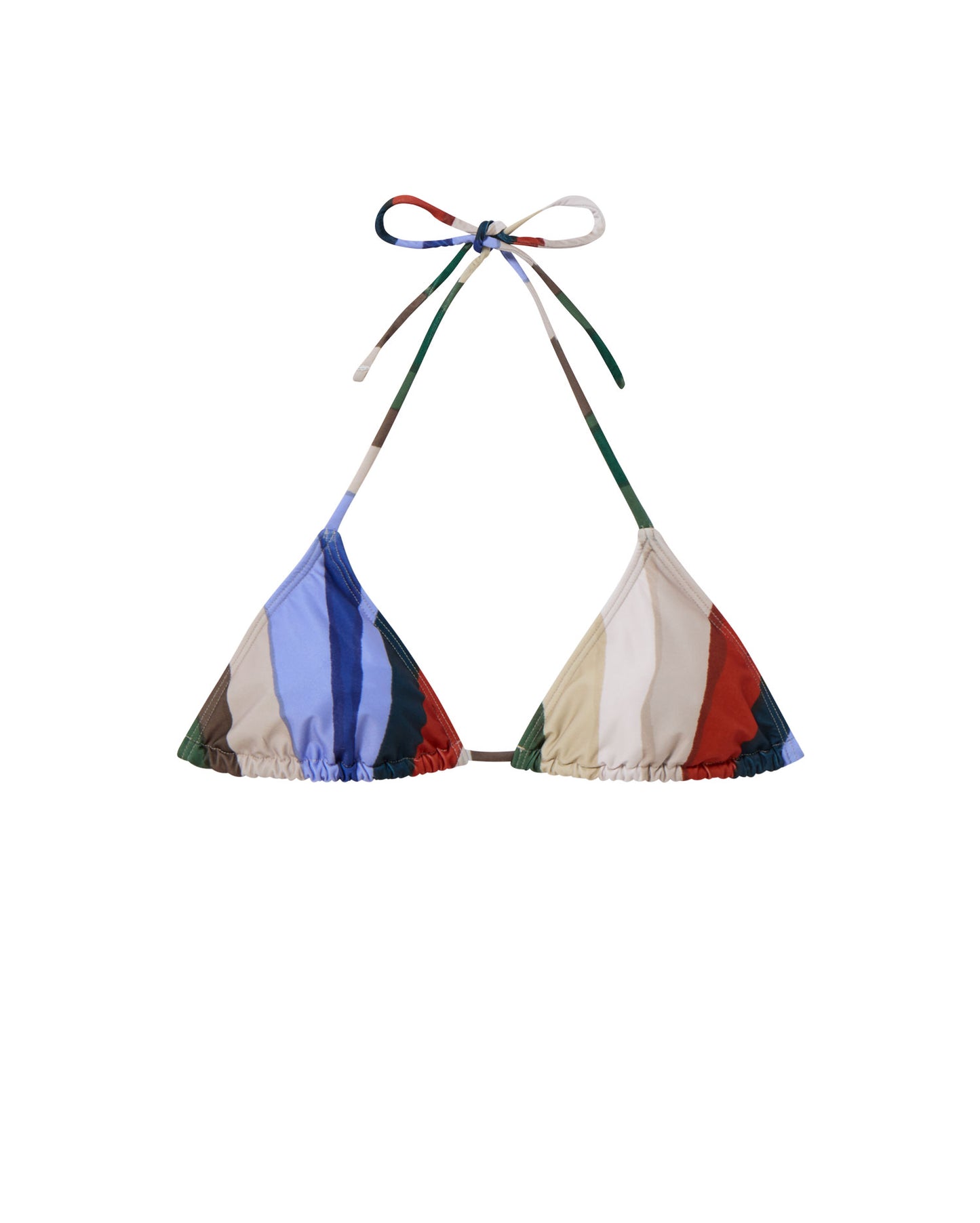 Top bikini multicolor river Calabria sostenible - silueta 1