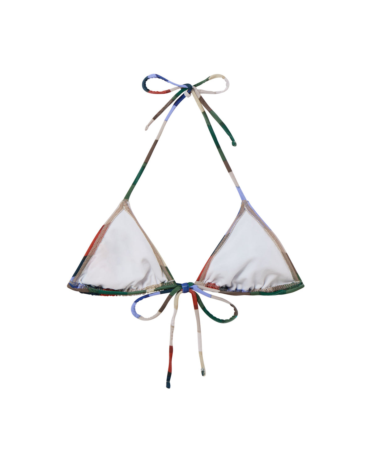 Top bikini multicolor river Calabria sostenible - silueta 2