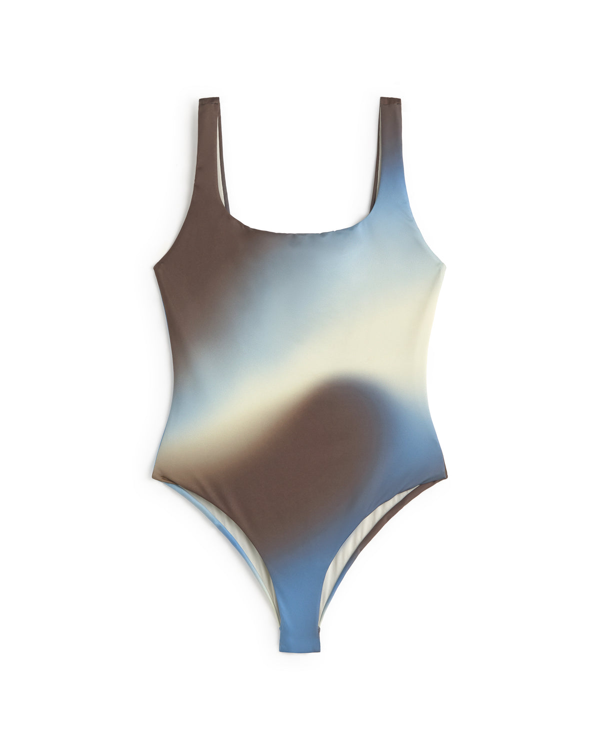 Bañador marrón glass Amalfi sostenible silueta - 1