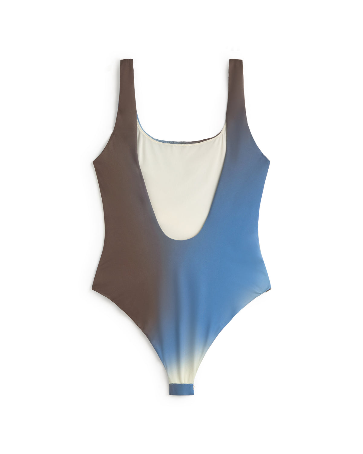 Bañador marrón glass Amalfi sostenible silueta - 3