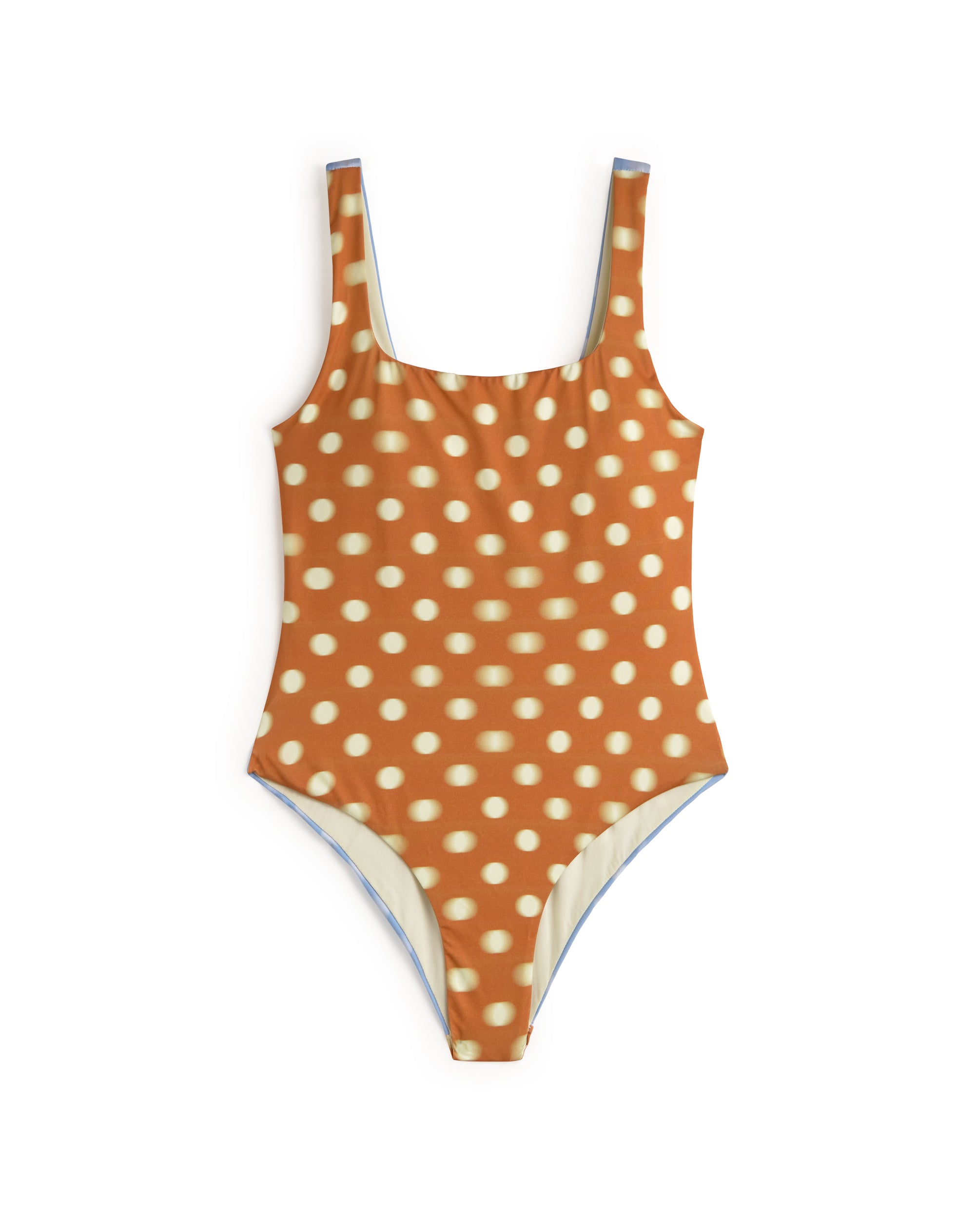Bicolor Women's Swimsuit with Polka Dots Amalfi | Thinking Mu