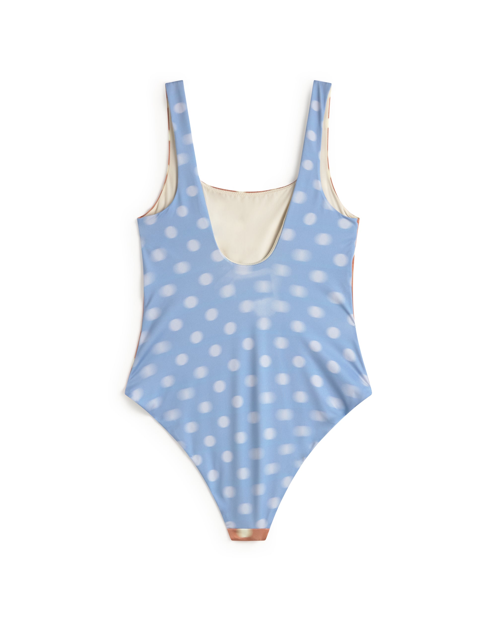 Bicolor Women's Swimsuit with Polka Dots Amalfi | Thinking Mu