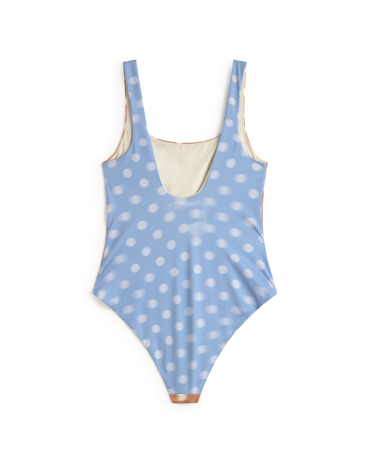 Bañador bicolor lunares Amalfi sostenible silueta - 3