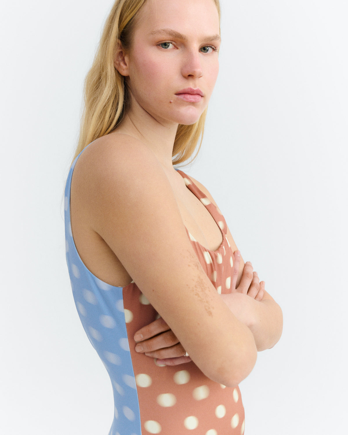 Bañador bicolor lunares Amalfi sostenible - 4