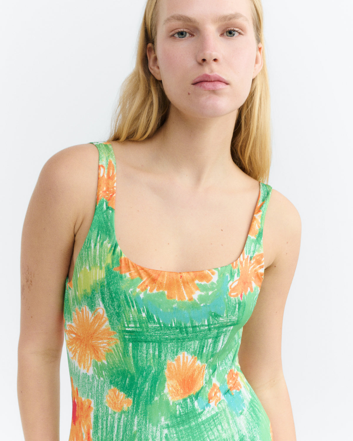 Bañador flores crayon Amalfi sostenible - 4