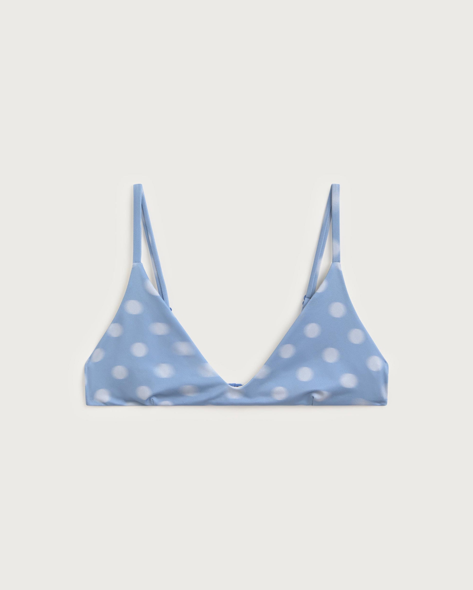 Braguita bikini lunares azul Positano sostenible silueta - 1