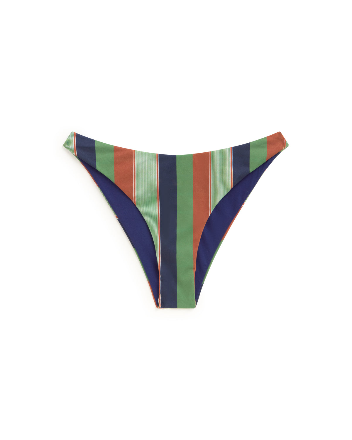 Braguita bikini rayas multicolor Sicilia sostenible silueta - 1