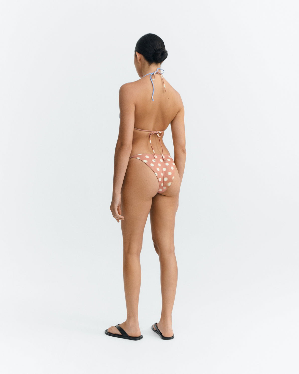 Top bikini ajustable bicolor lunares Calabria sostenible - 5