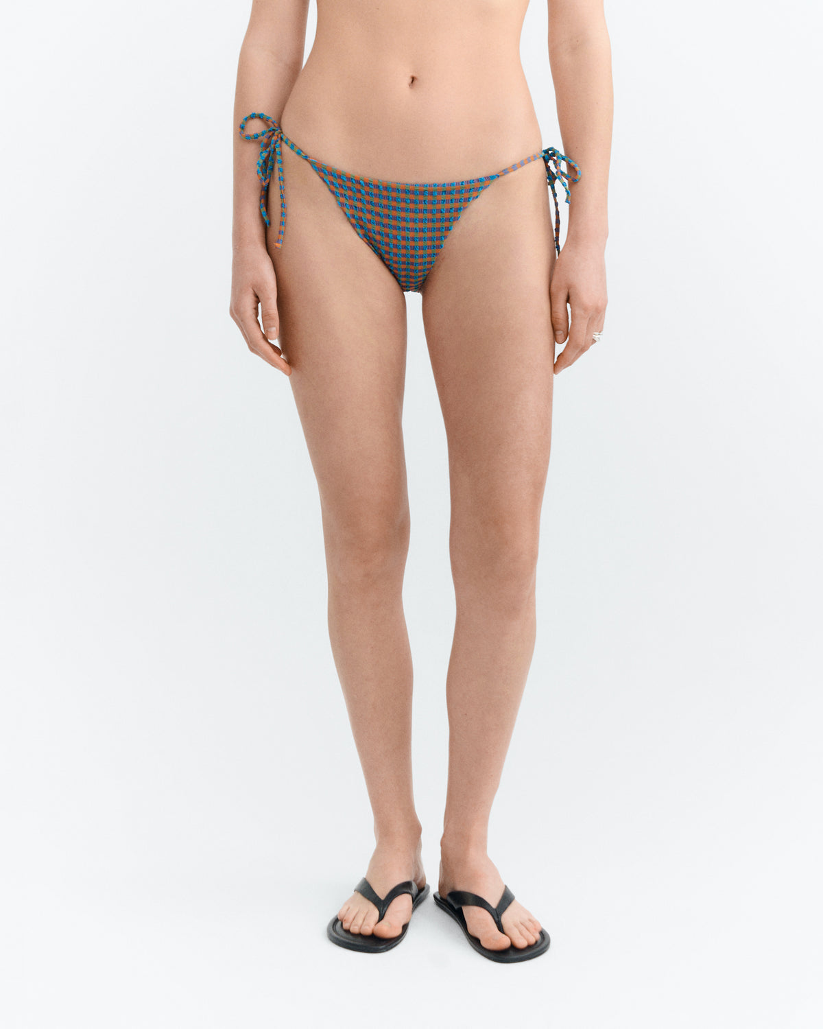 Braguita bikini ajustable seersucker naranja Palermo sostenible - 2