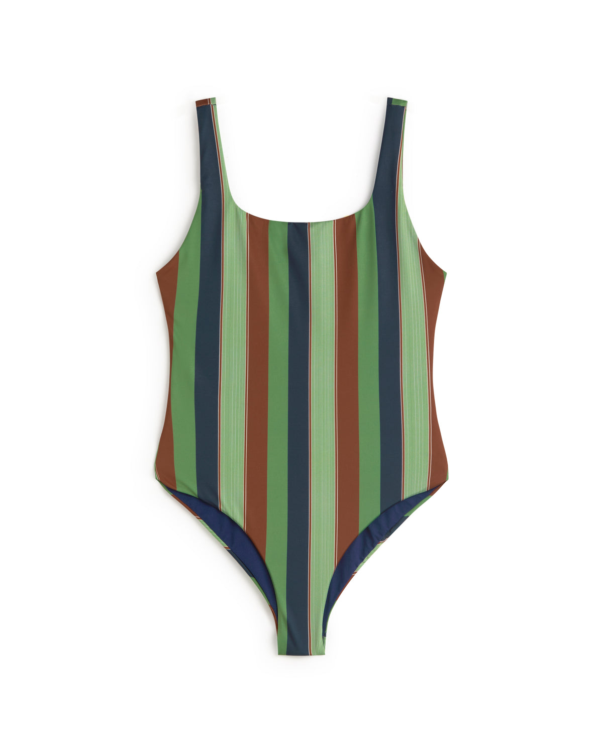 Bañador rayas multicolor Amalfi sostenible silueta - 1