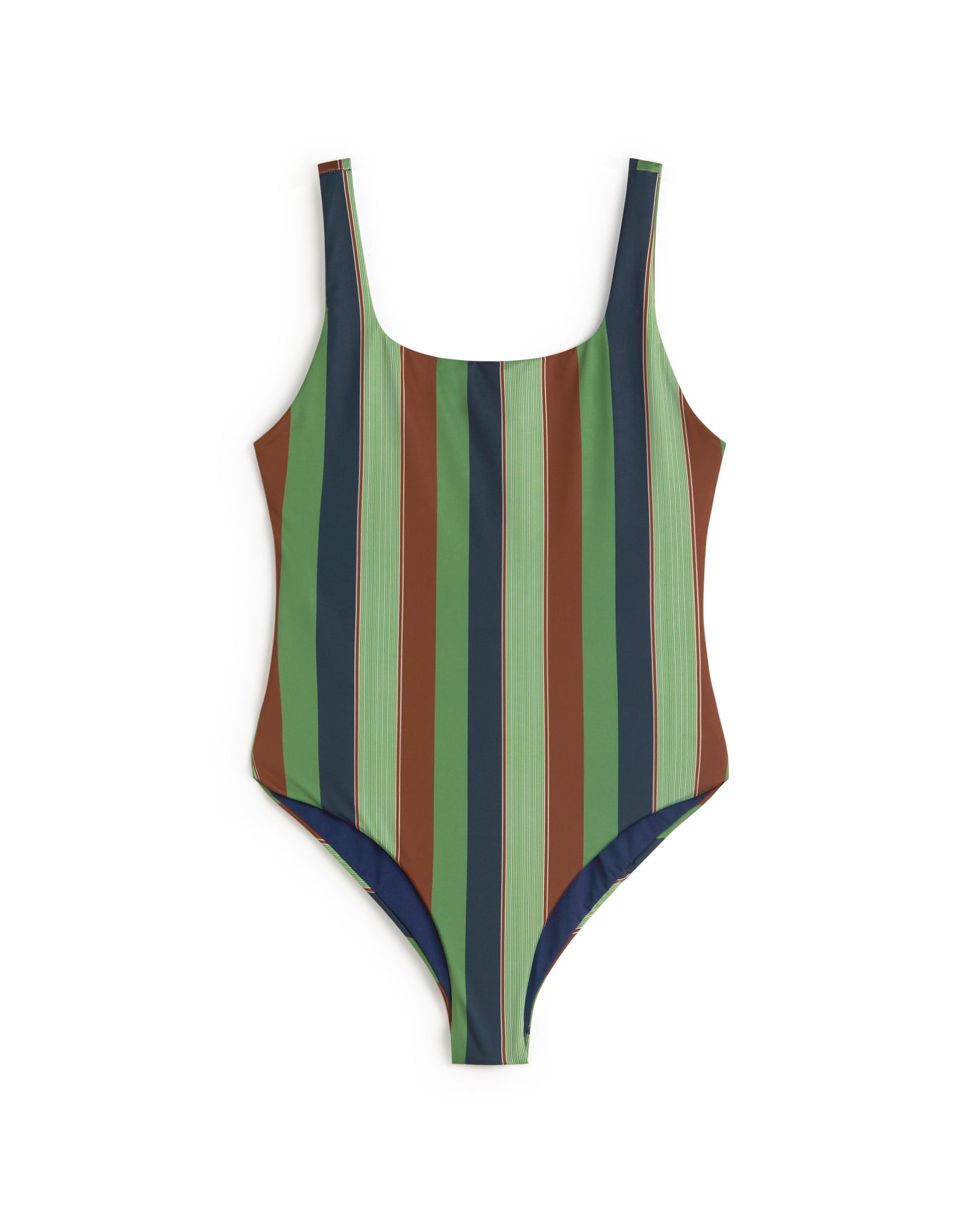 Bañador rayas multicolor Amalfi sostenible silueta - 1