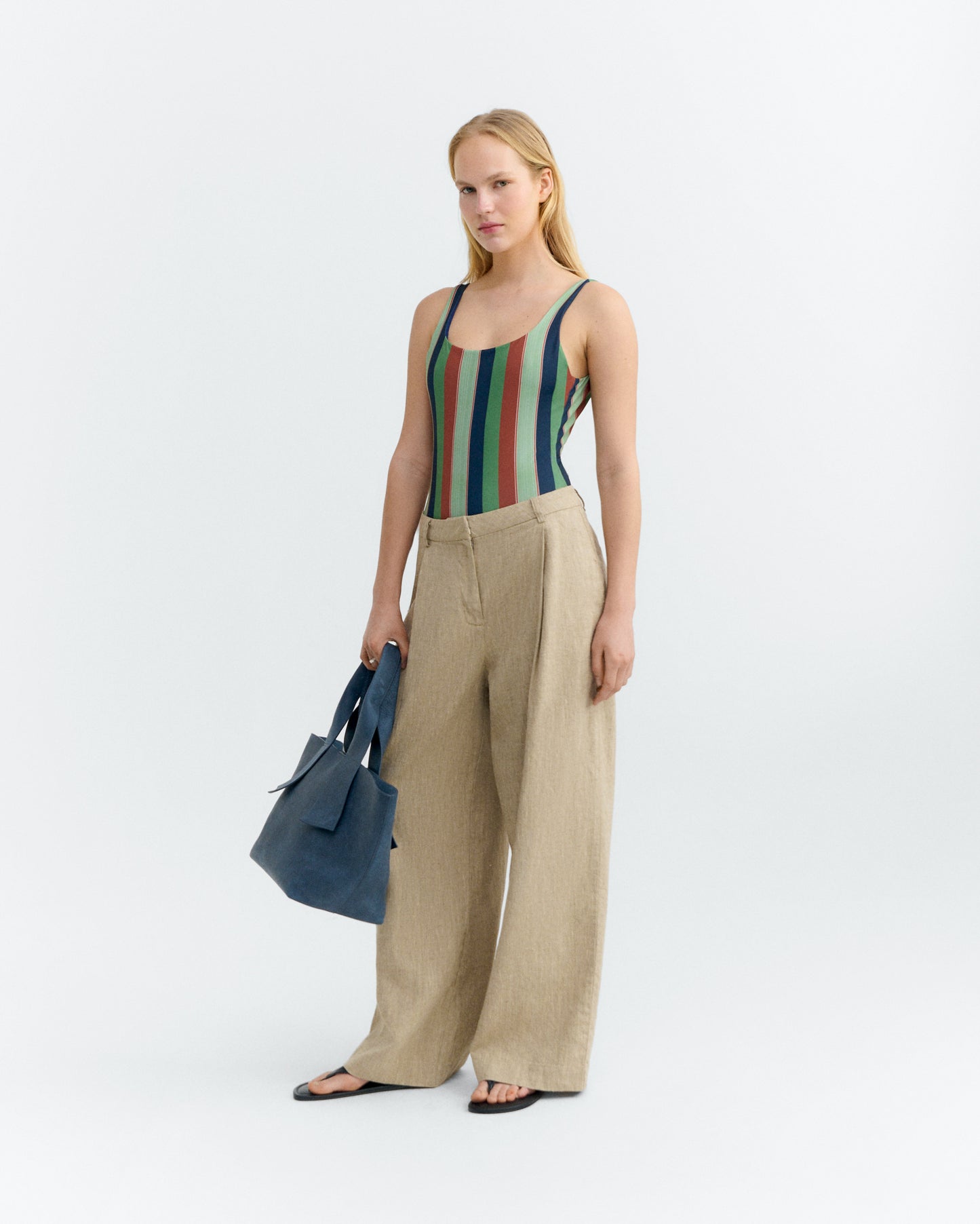 Bañador rayas multicolor Amalfi sostenible - 1