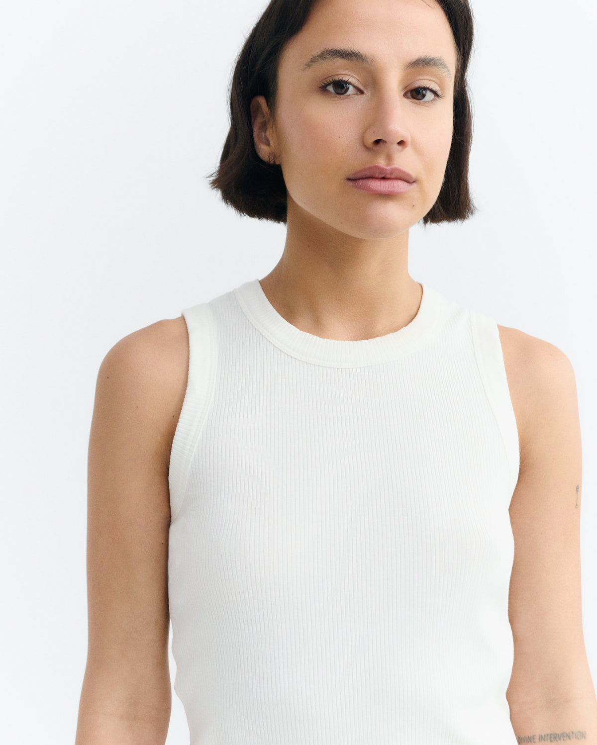 Tank top blanco Juliette sostenible - 3