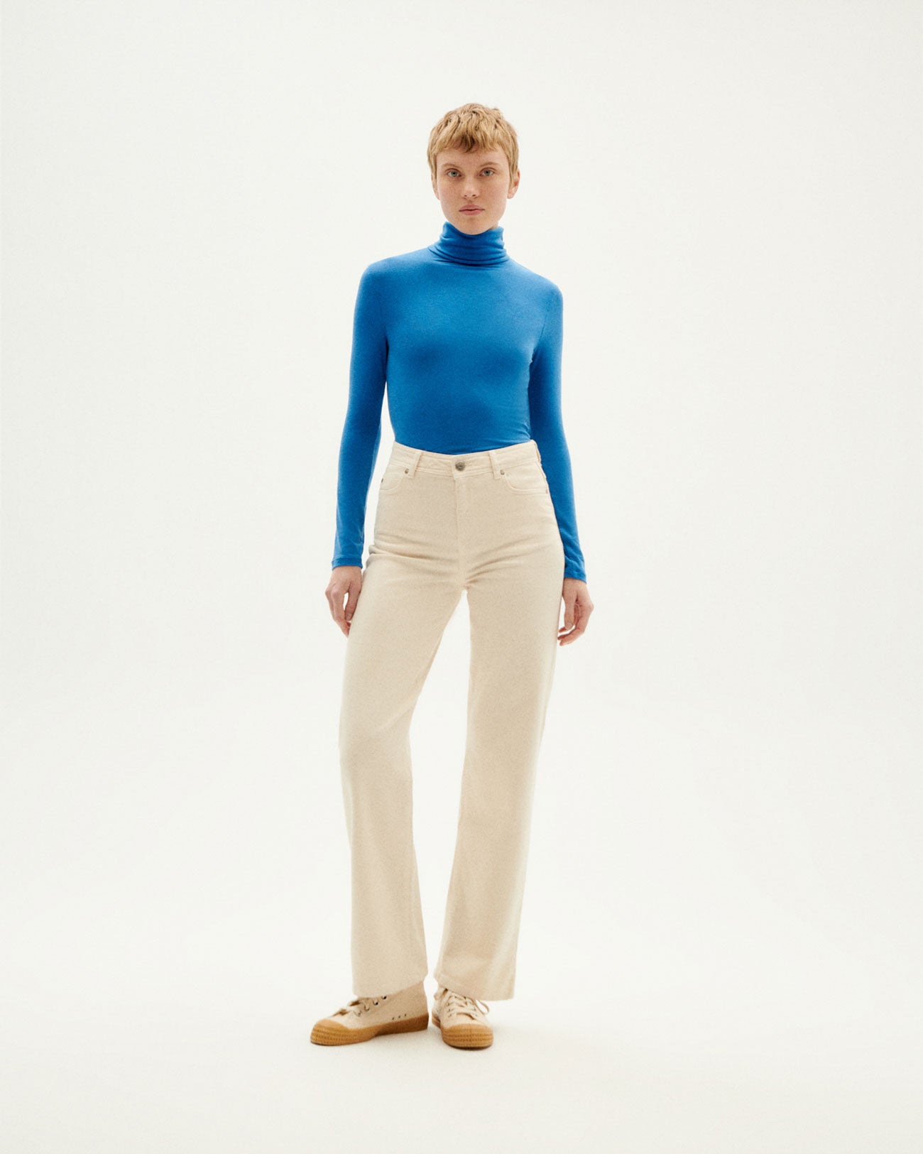 Cashmere blue top Noe cashmere woman | Thinking MU