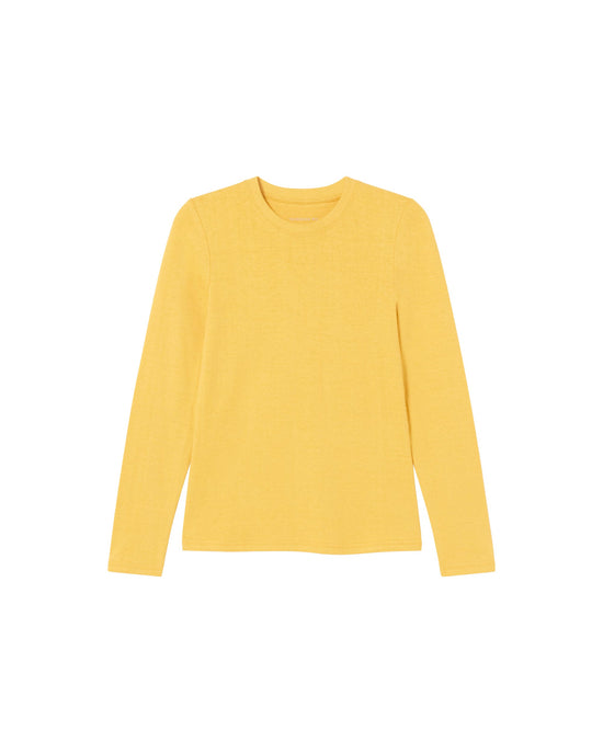 Top amarillo hemp Carolina sostenible-foto silueta6