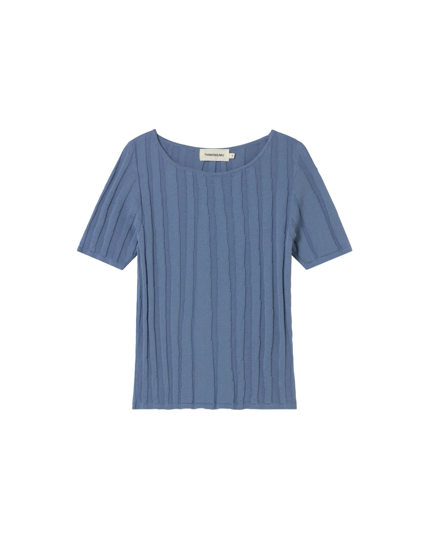 Top azul Suki sostenible - silueta 1