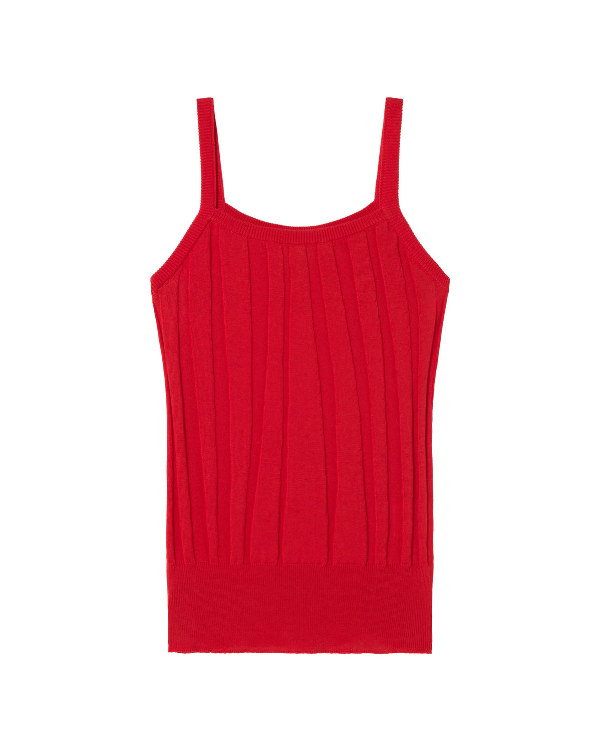 Top rojo Nadine sostenible - silueta 1