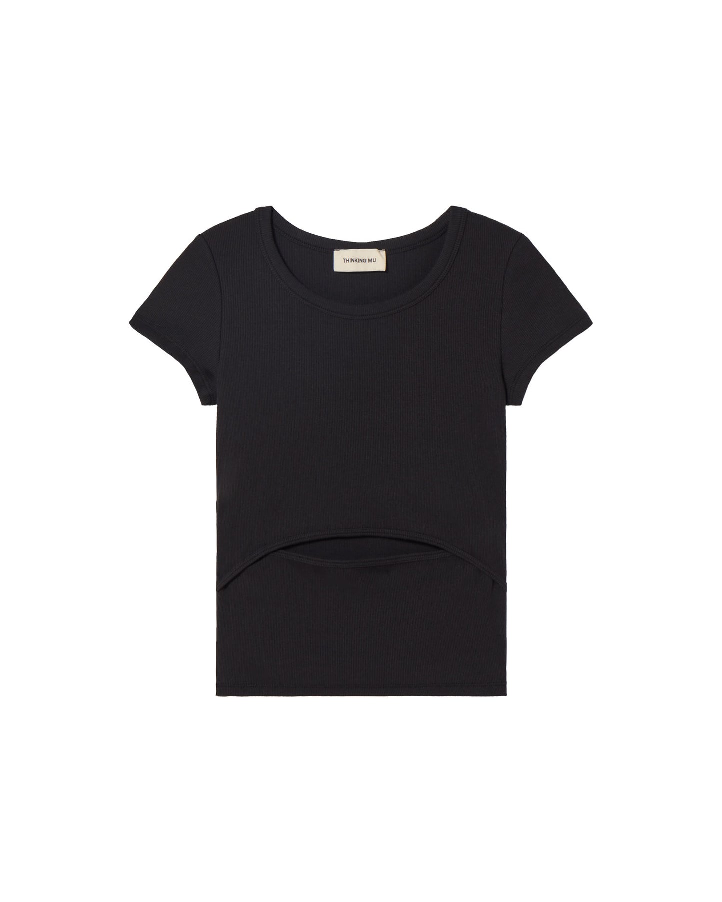 Top negro Faye sostenible - silueta 1