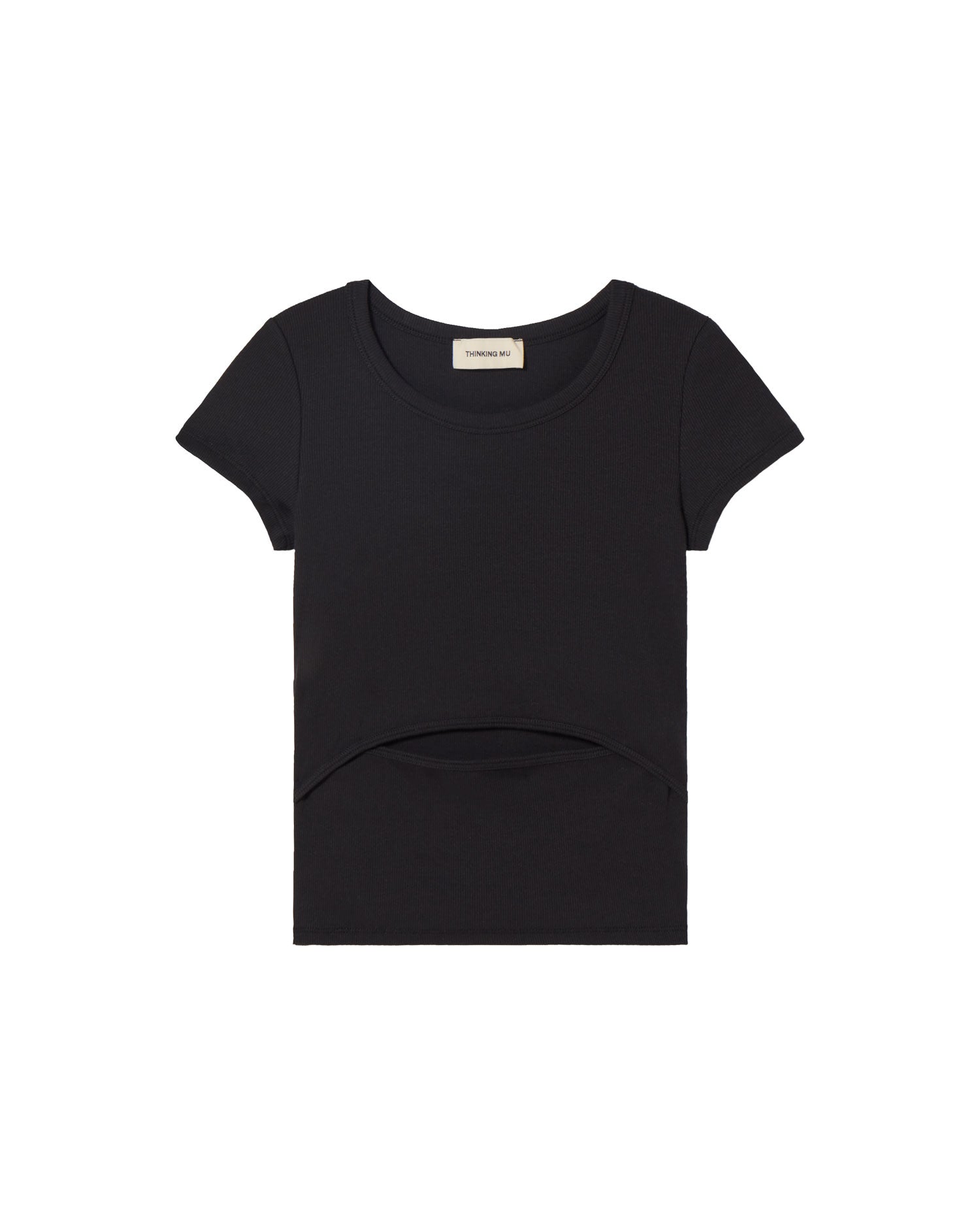 Top negro Faye sostenible - silueta 1