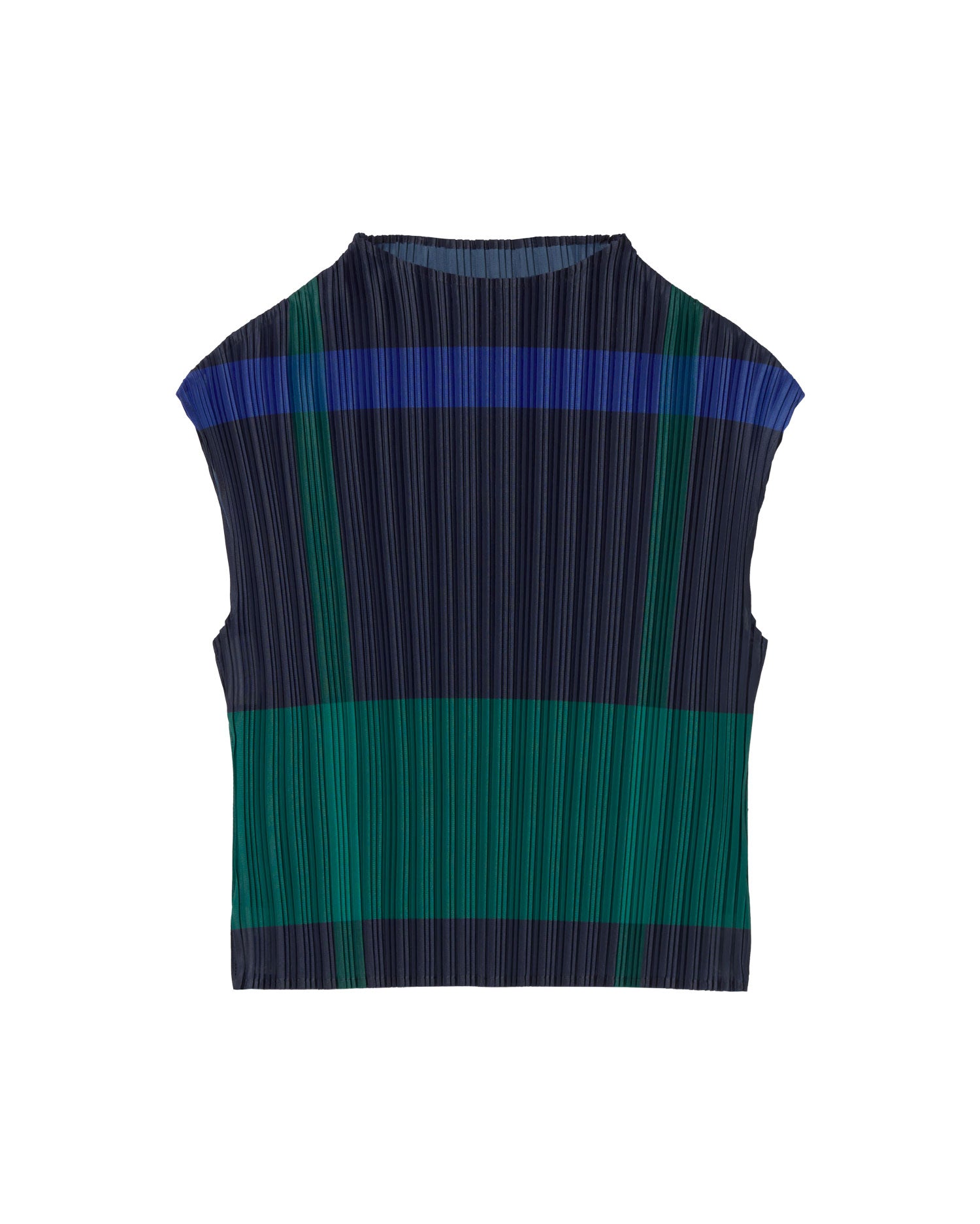 Top multicolor plisado Maddox sostenible - silueta 1