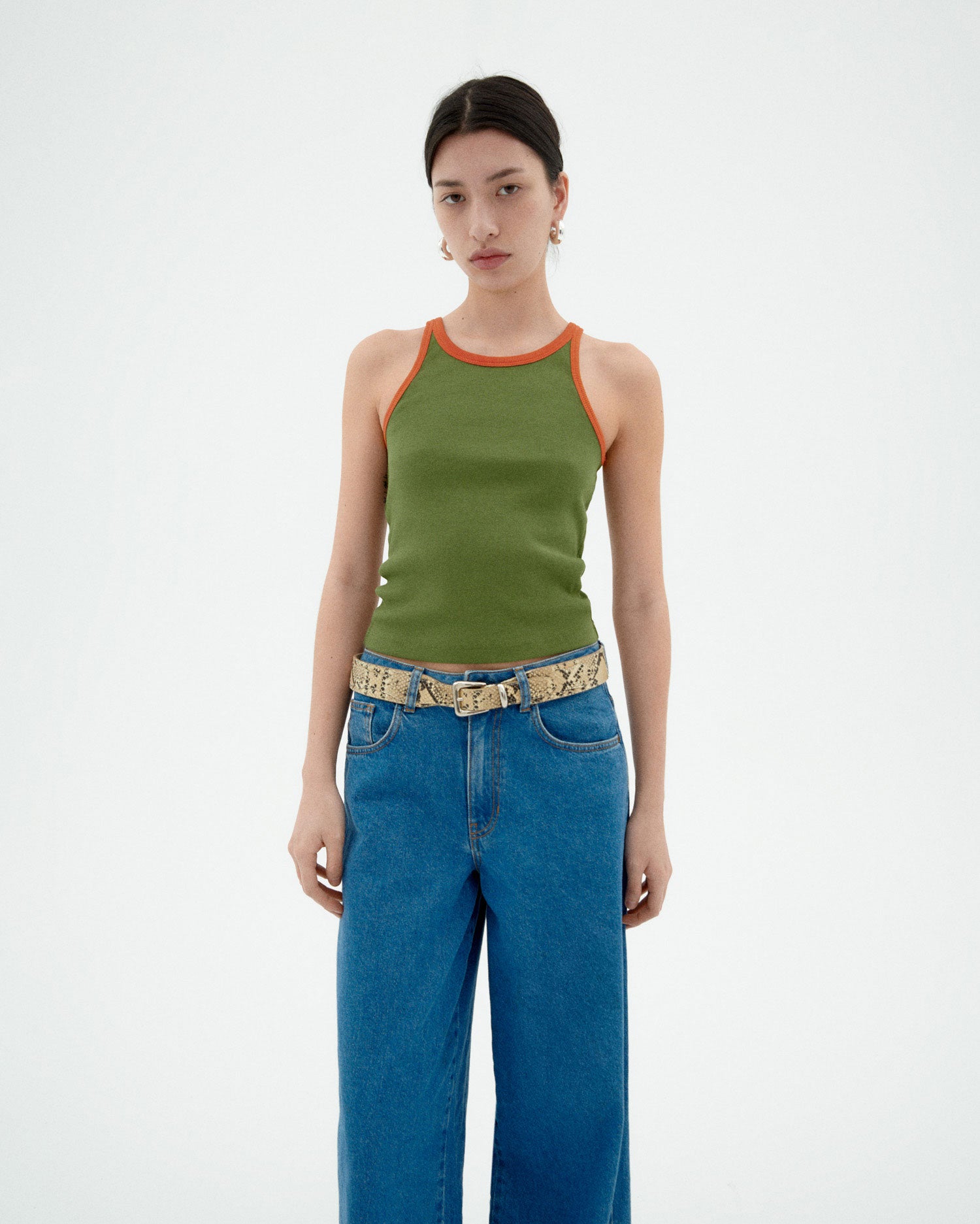 Top verde contraste Harriet sostenible-1